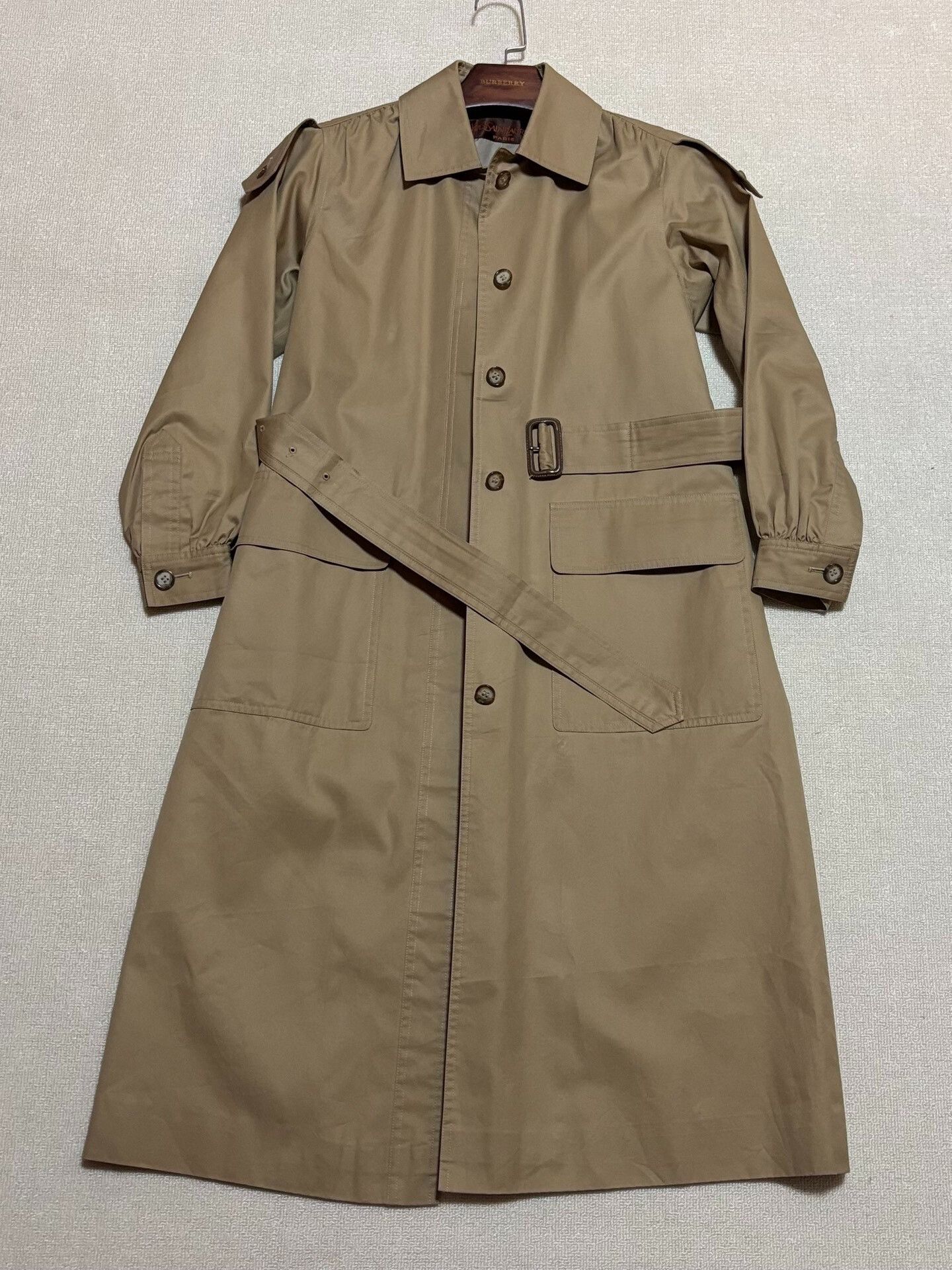Yves Saint Laurent YSL Women's Single-Breasted Trench Coat Size M / US 6-8 / IT 42-44 - 2 Thumbnail