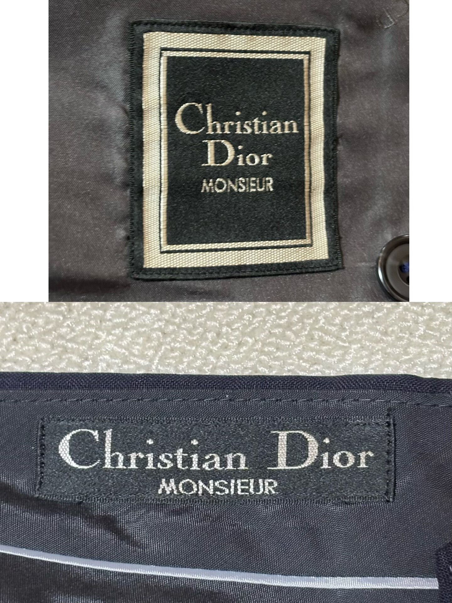 Dior Dior Men's Navy Double-Breasted Suit Size US XL / EU 56 / 4 - 8 Thumbnail