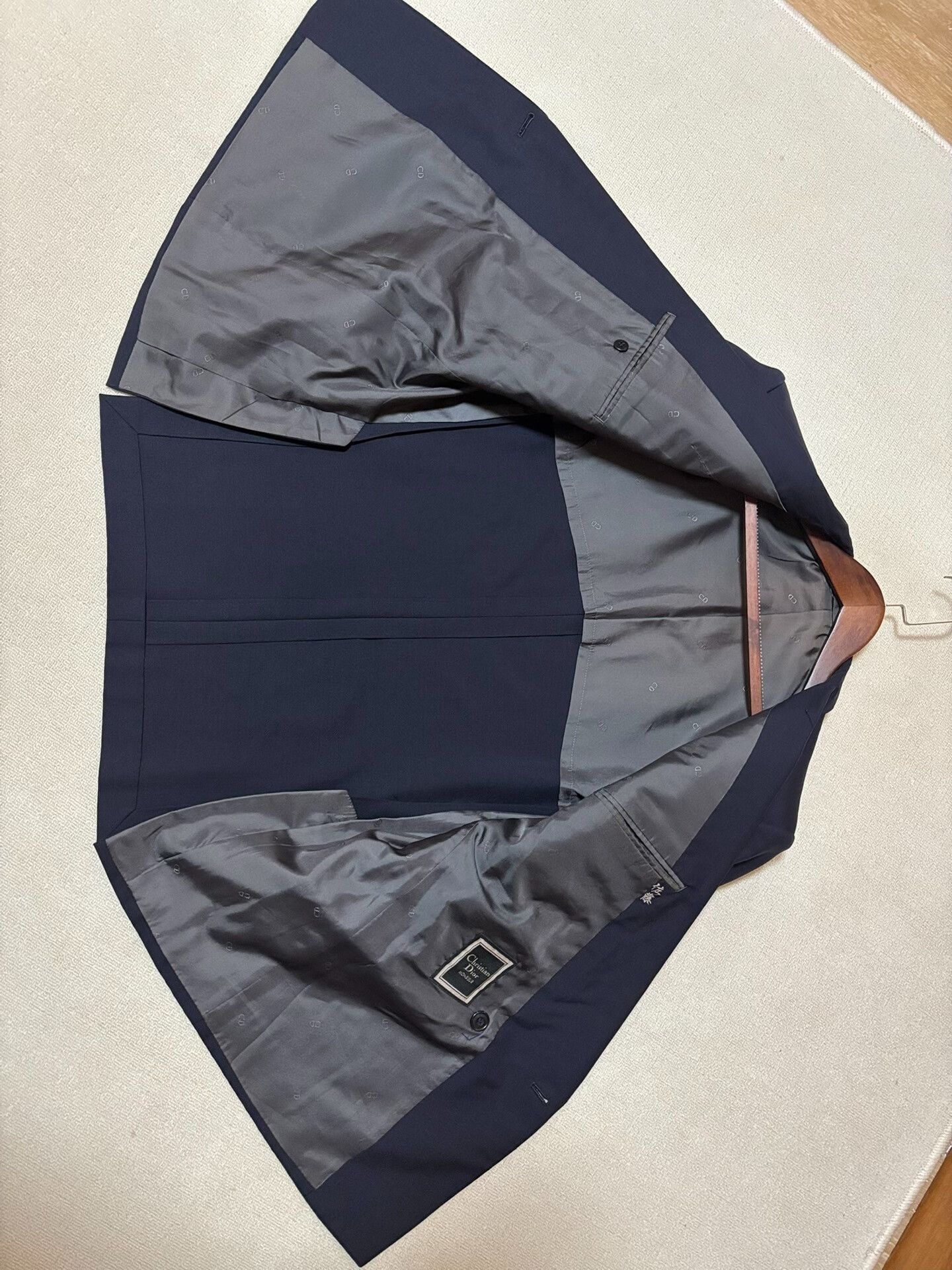 Dior Dior Men's Navy Double-Breasted Suit Size US XL / EU 56 / 4 - 4 Thumbnail