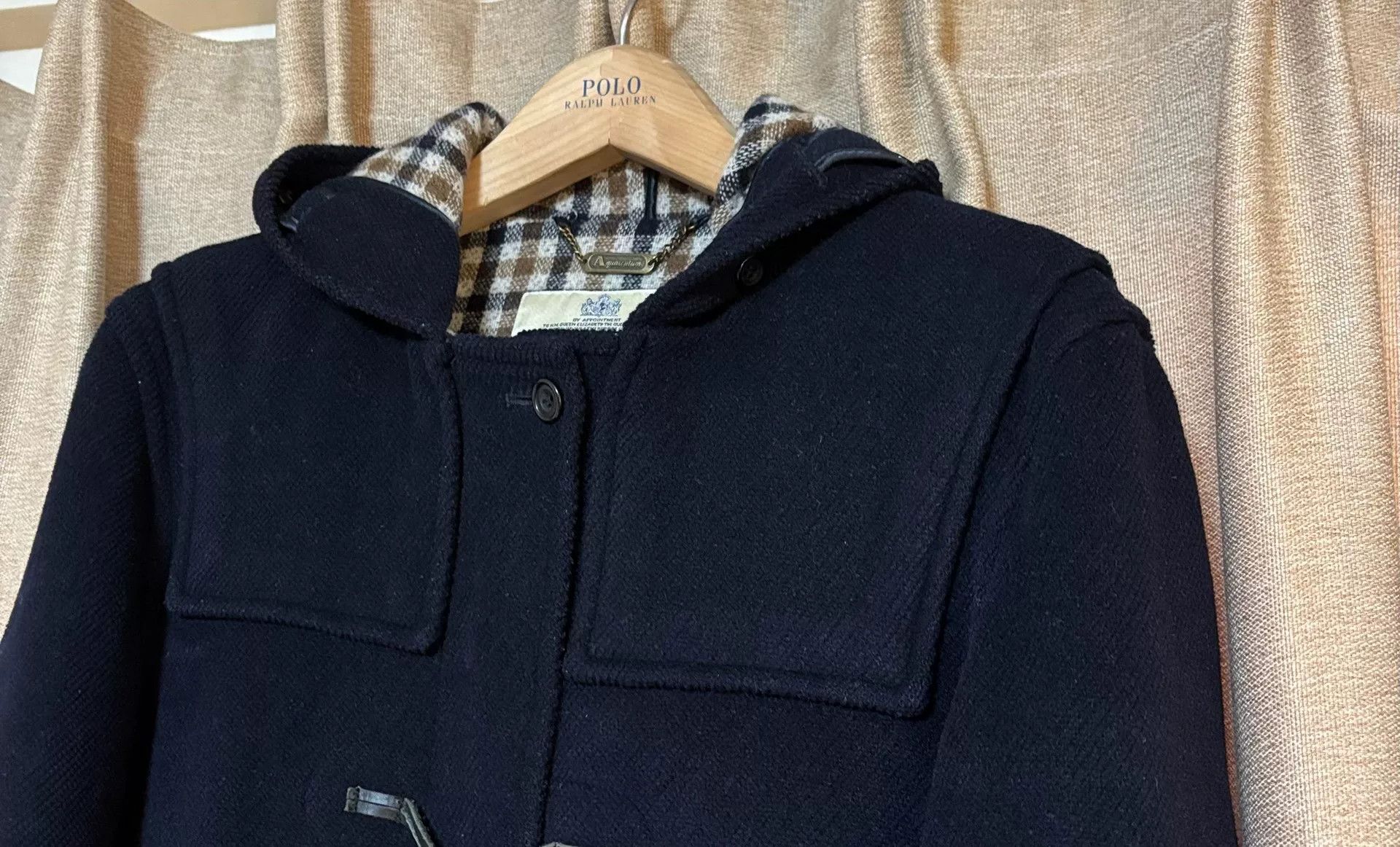 Aquascutum Aquascutum Men's Wool Horn Button Coat Size US S / EU 44-46 / 1 - 6 Thumbnail