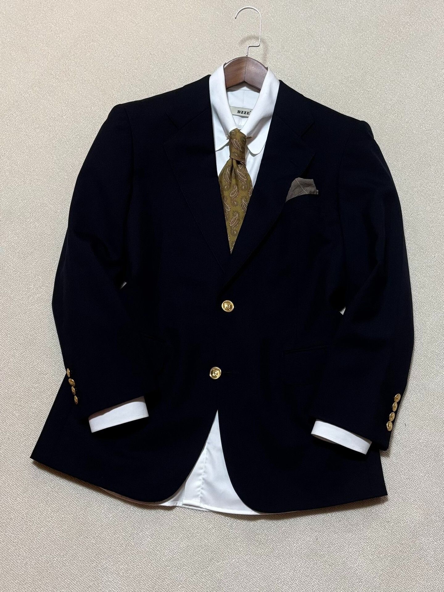 Chaps Ralph Lauren Chaps Ralph Lauren Men's Navy Wool Coat Size US M / EU 48-50 / 2 - 2 Thumbnail