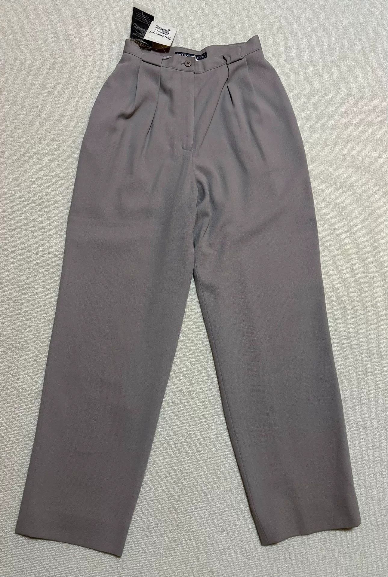 Burberry Burberry Women's High-Waist Wool Trousers 9 Size 29" - 2 Thumbnail