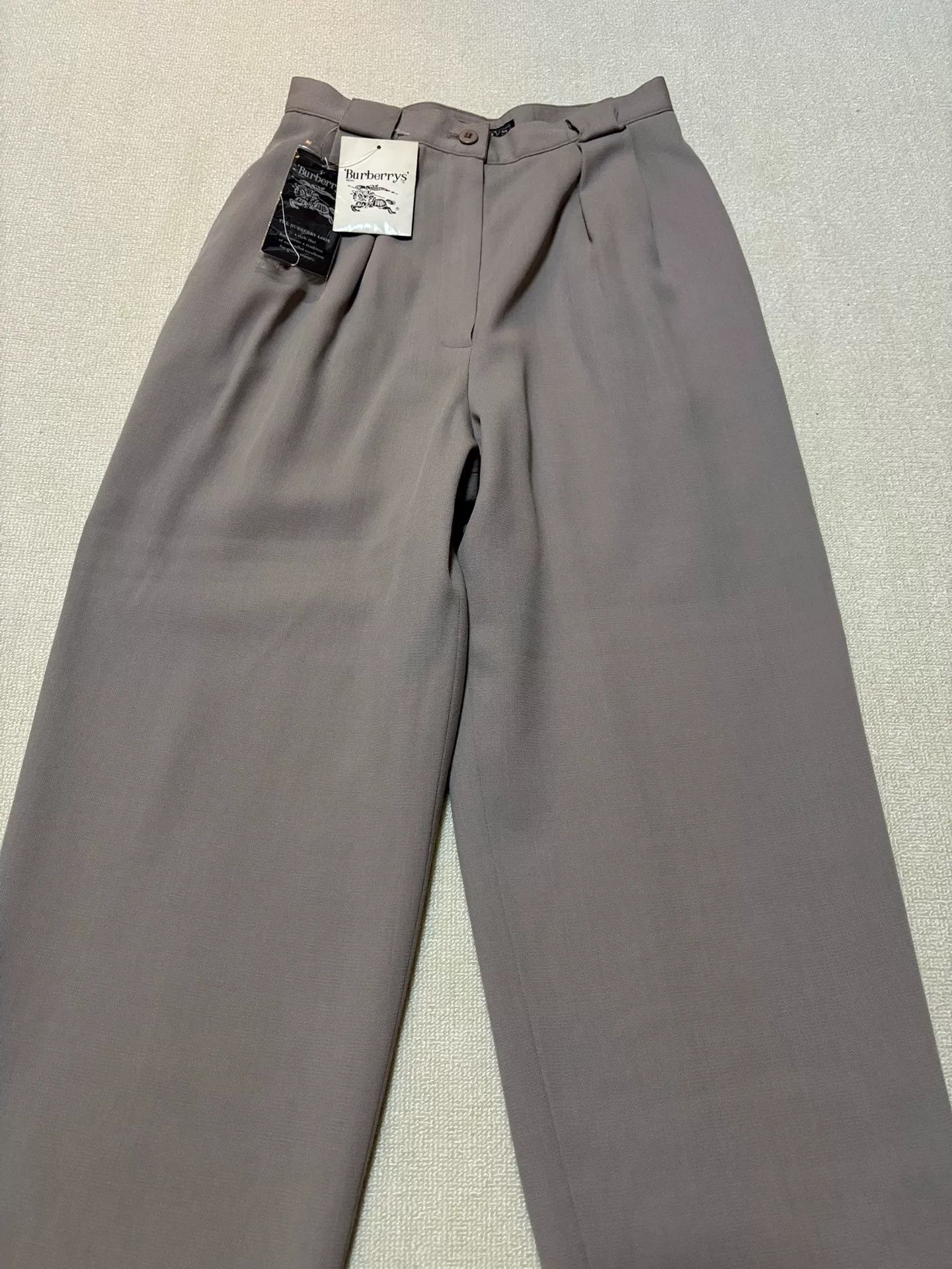 Burberry Burberry Women's High-Waist Wool Trousers 9 Size 29" - 3 Thumbnail