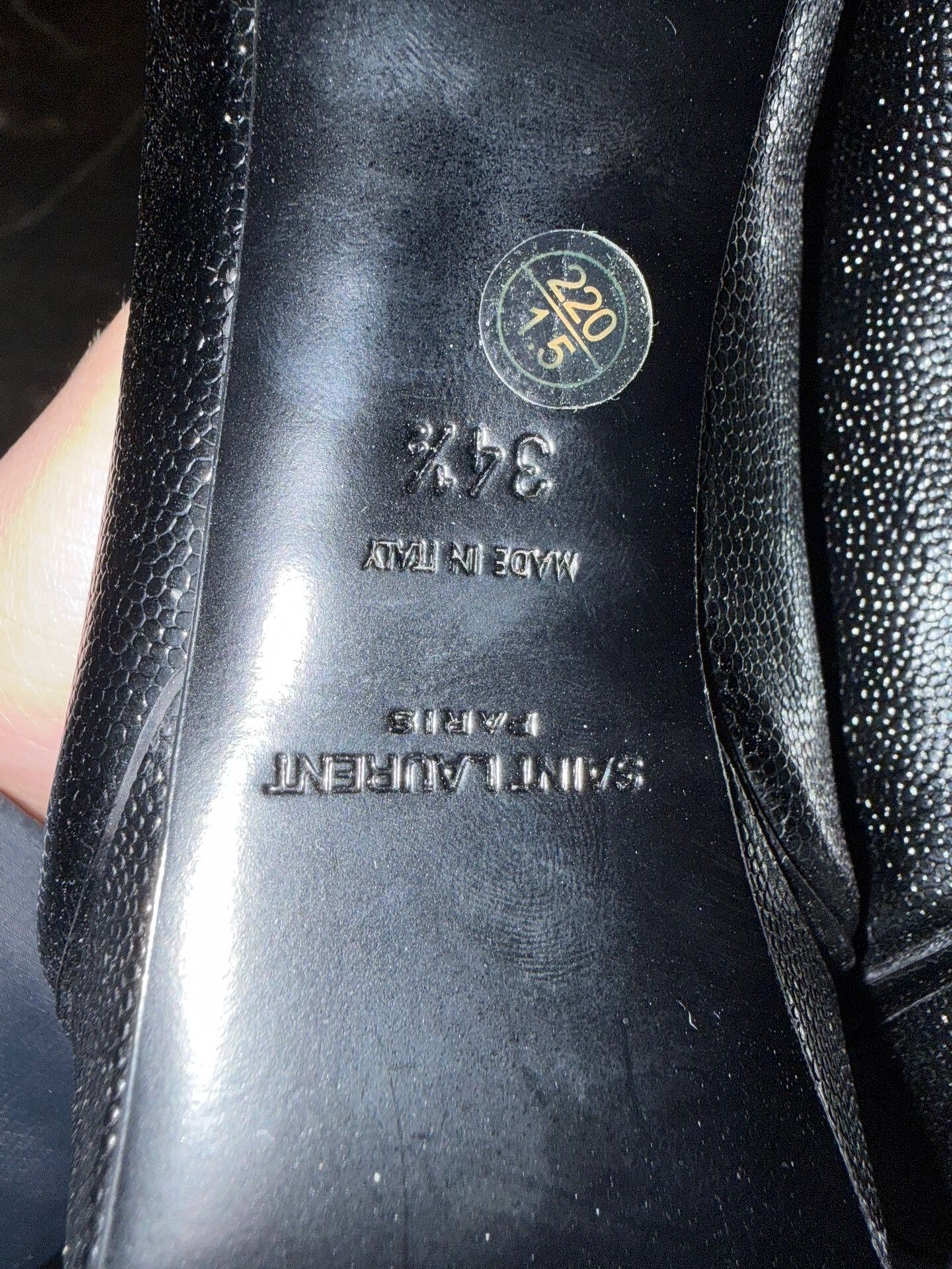 Saint Laurent Paris SAINT LAURENT Black High Heels Size US 4.5 / IT 34.5 - 6 Thumbnail