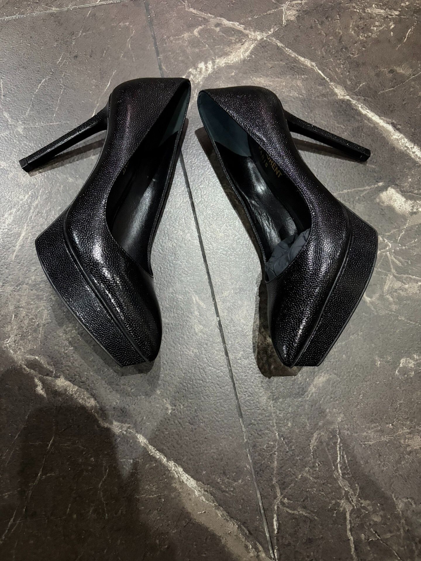 Saint Laurent Paris SAINT LAURENT Black High Heels Size US 4.5 / IT 34.5 - 3 Thumbnail