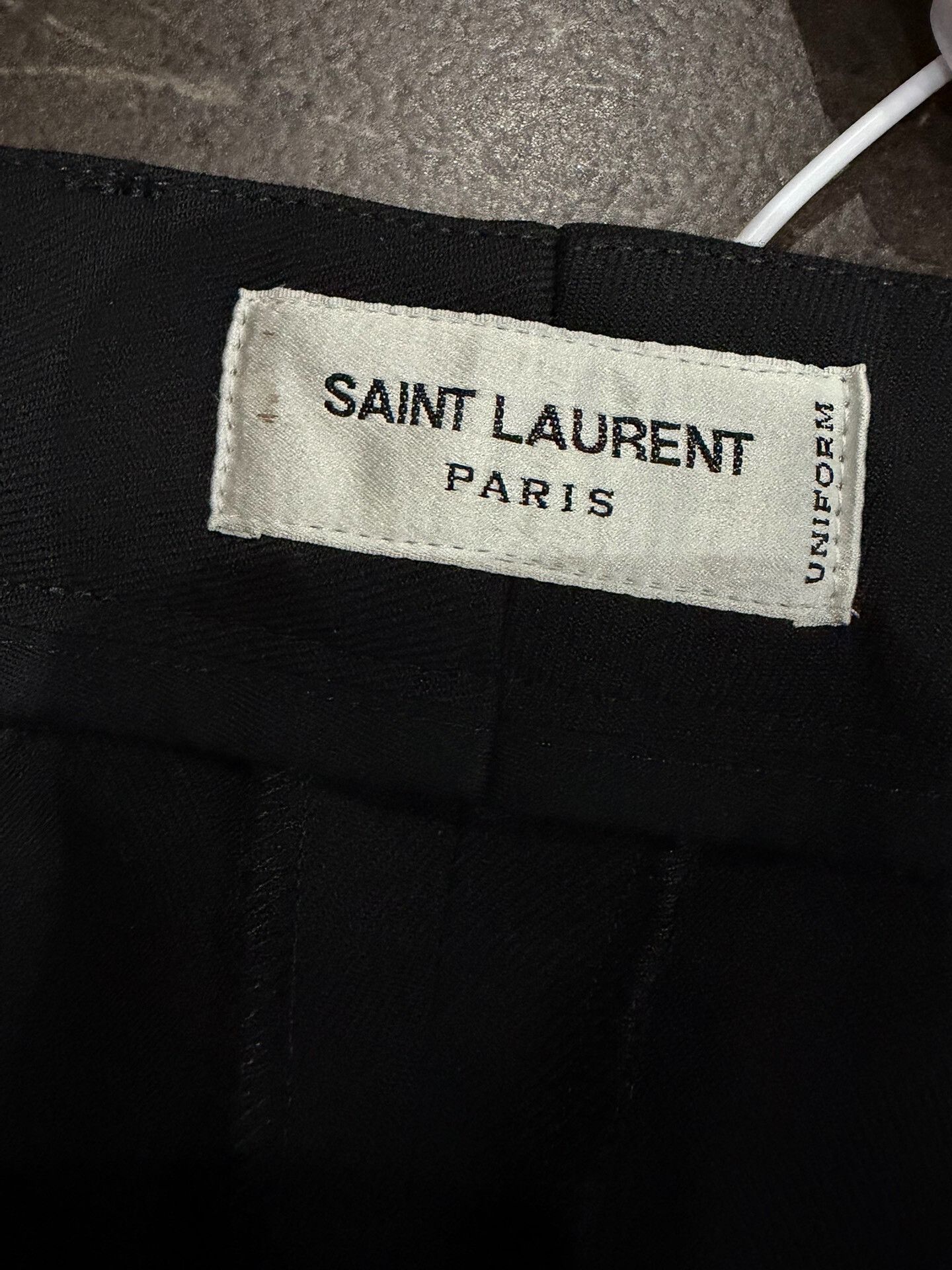 Yves Saint Laurent Saint Laurent YSL Tapered Wool Trousers Size US 34 / EU 50 - 2 Thumbnail