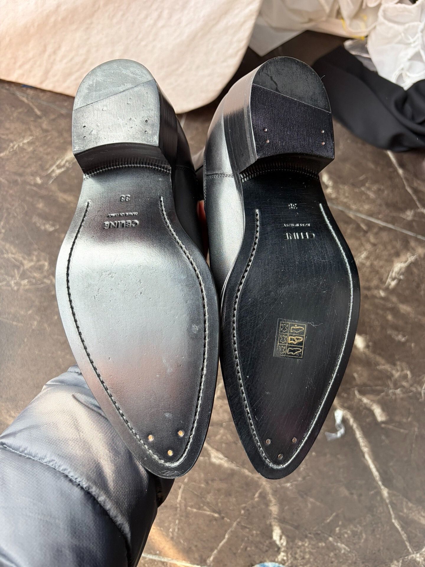 Celine Celine Patent Leather Chelsea Boots Size US 7 / IT 37 - 6 Thumbnail