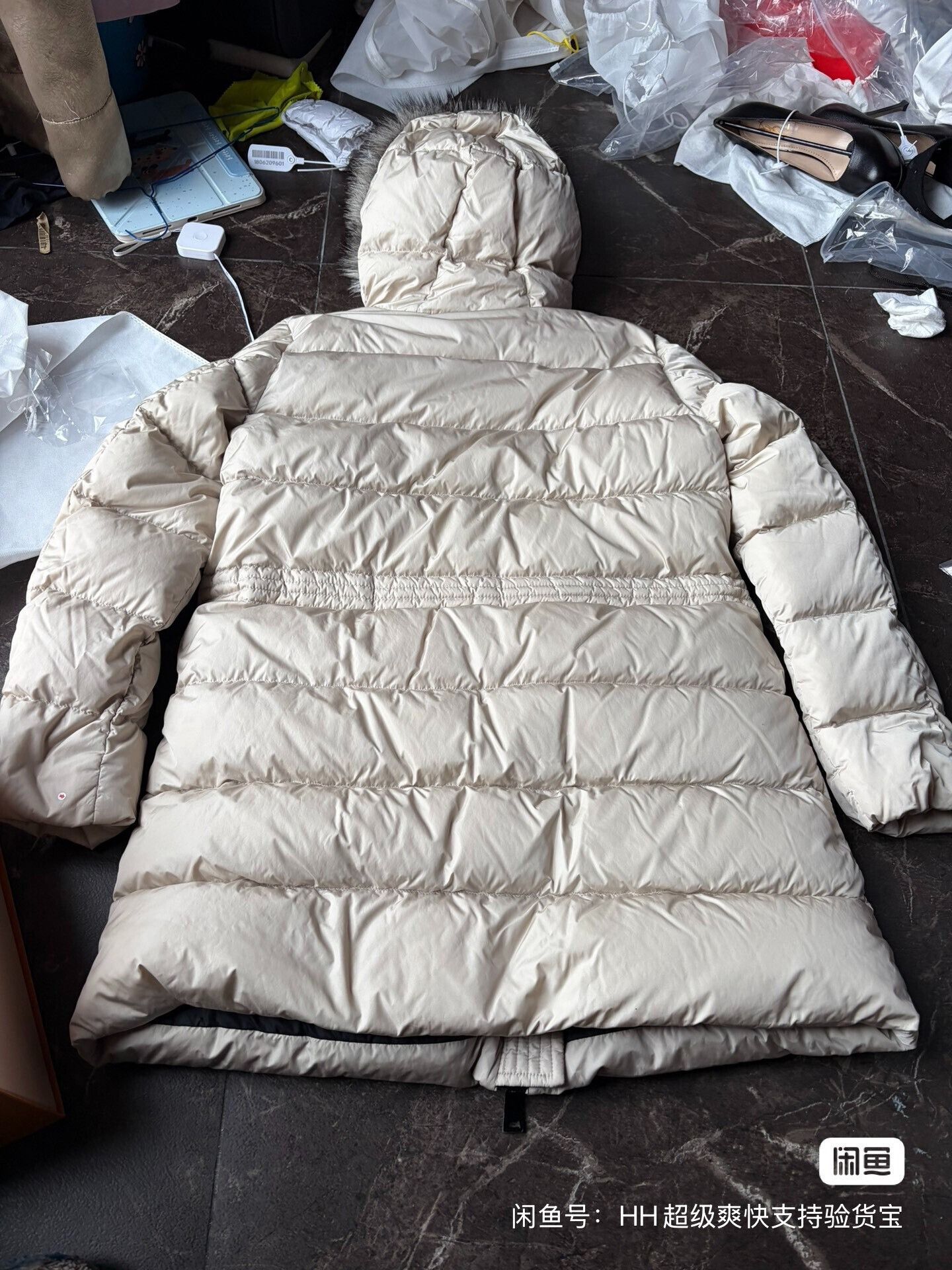 Moncler Moncler Aphrotiti Cream Down Jacket Size M / US 6-8 / IT 42-44 - 8 Thumbnail