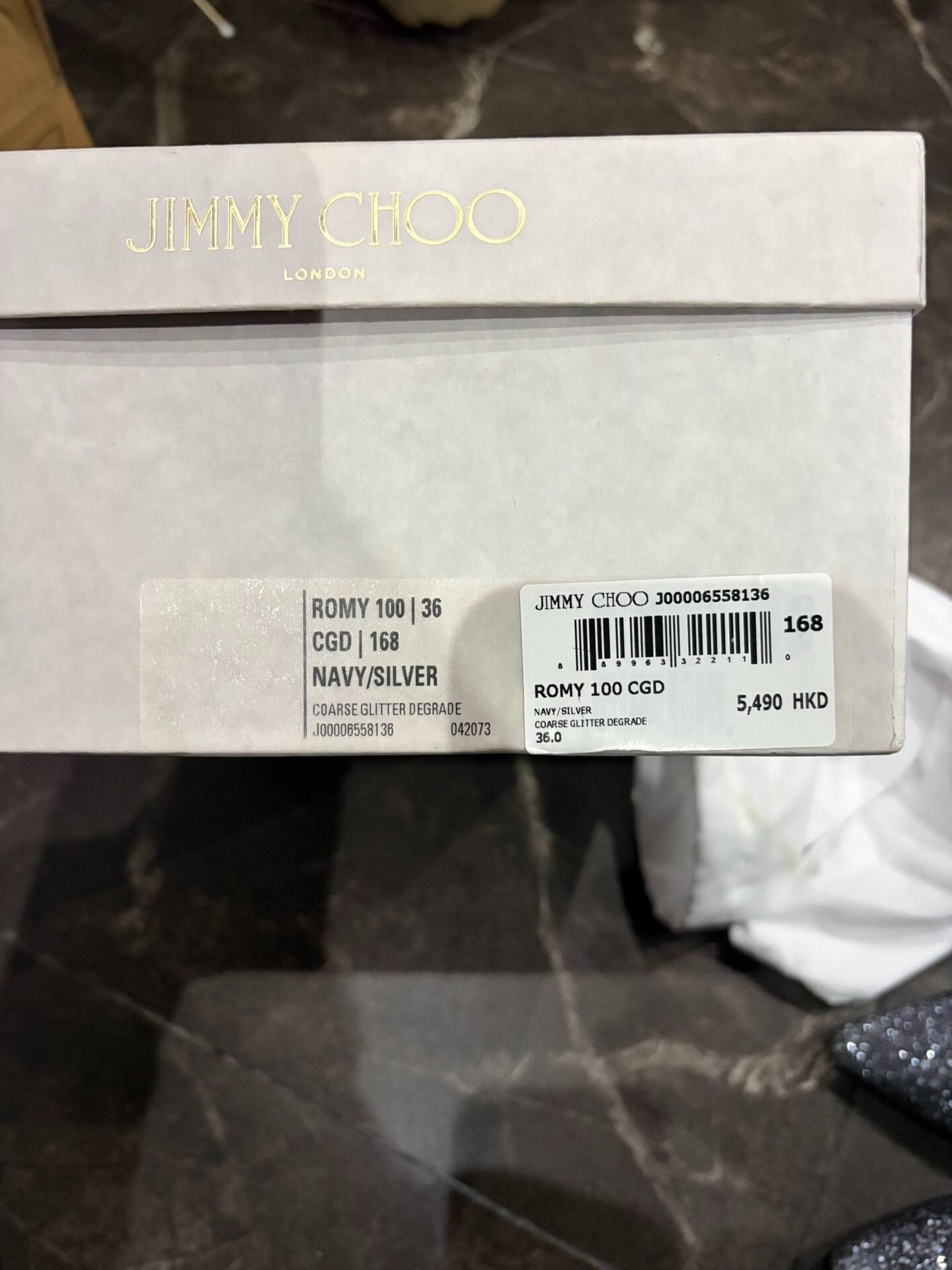 Jimmy Choo Jimmy Choo Romy Women's Silver Heels Size US 5 / IT 35 - 8 Thumbnail