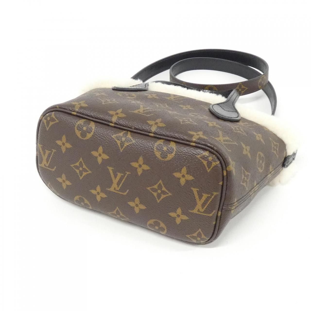 Louis Vuitton Louis Vuitton Louis Vuitton Monogram LV SKI Neverfull Inside Out BB Coated Canvas Shearling Bag Textile Tote Bag M26315 DUTY FREE for USA Size ONE SIZE - 2 Thumbnail