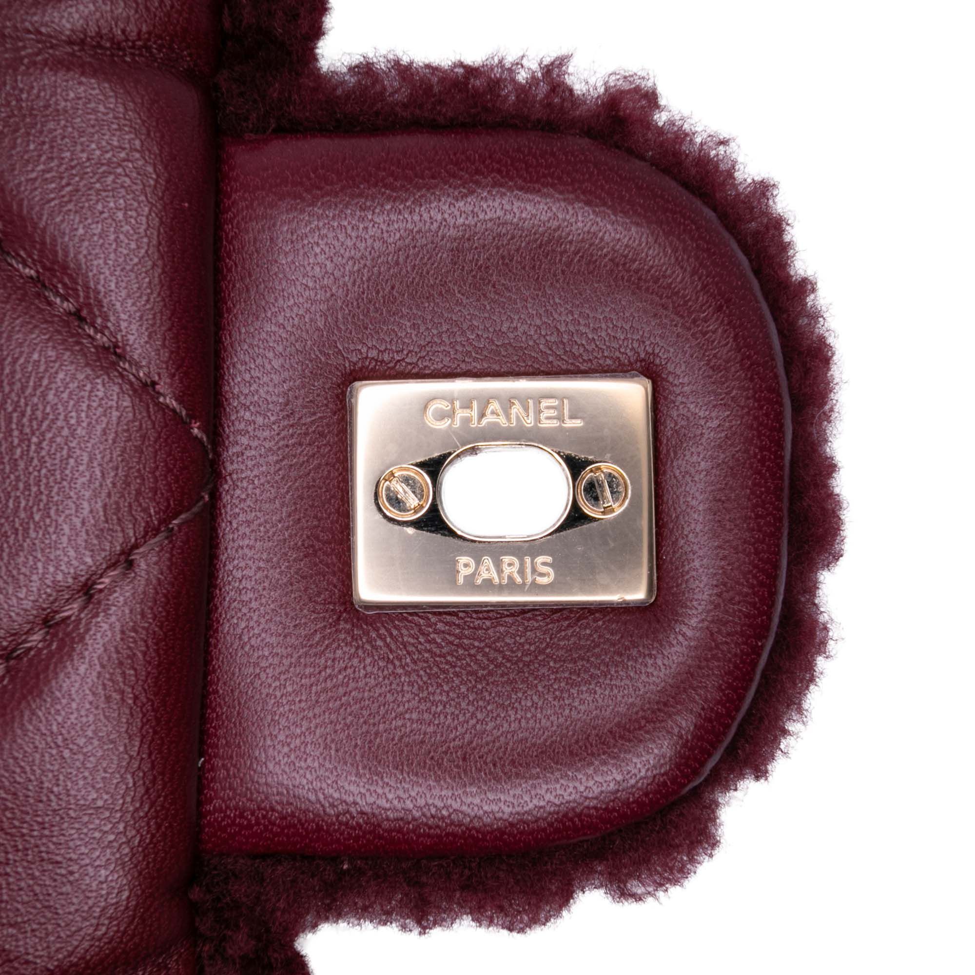 Chanel Medium Tricolor CC Quilted Shearling Single Flap Size ONE SIZE - 10 Thumbnail
