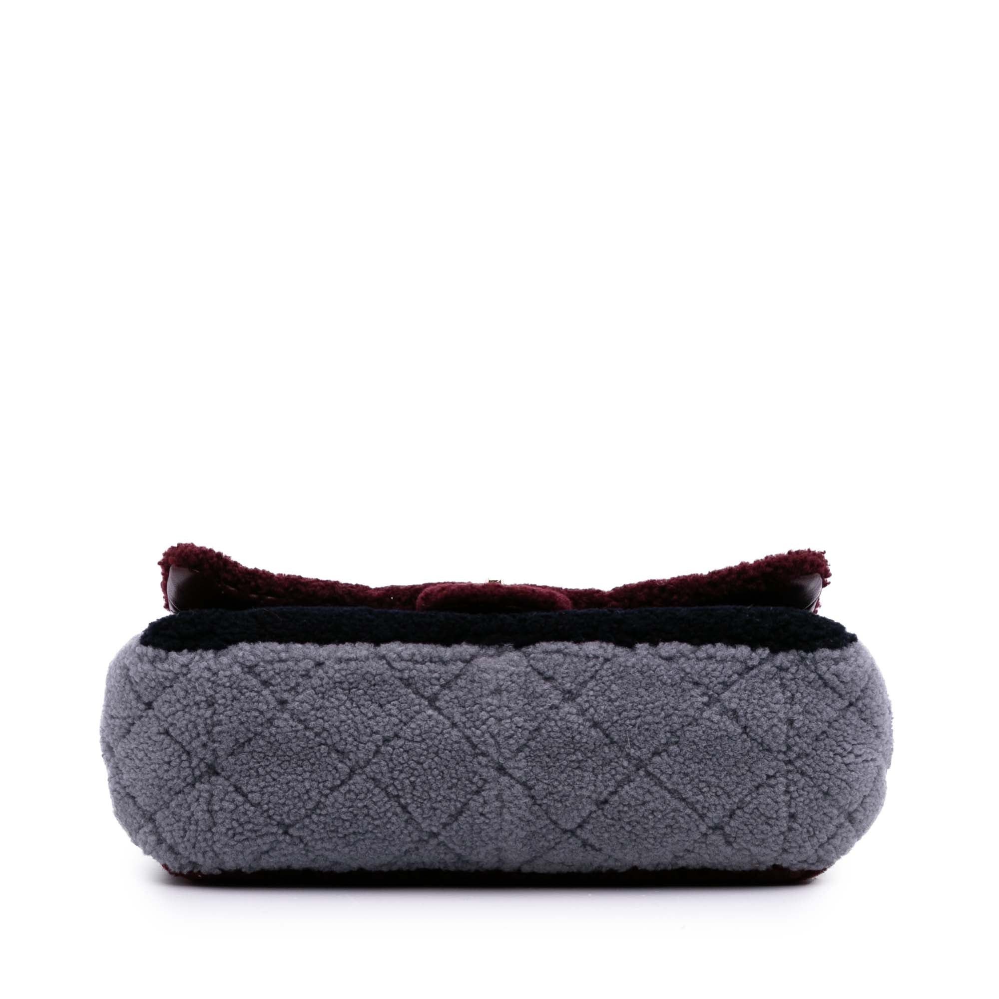 Chanel Medium Tricolor CC Quilted Shearling Single Flap Size ONE SIZE - 3 Thumbnail