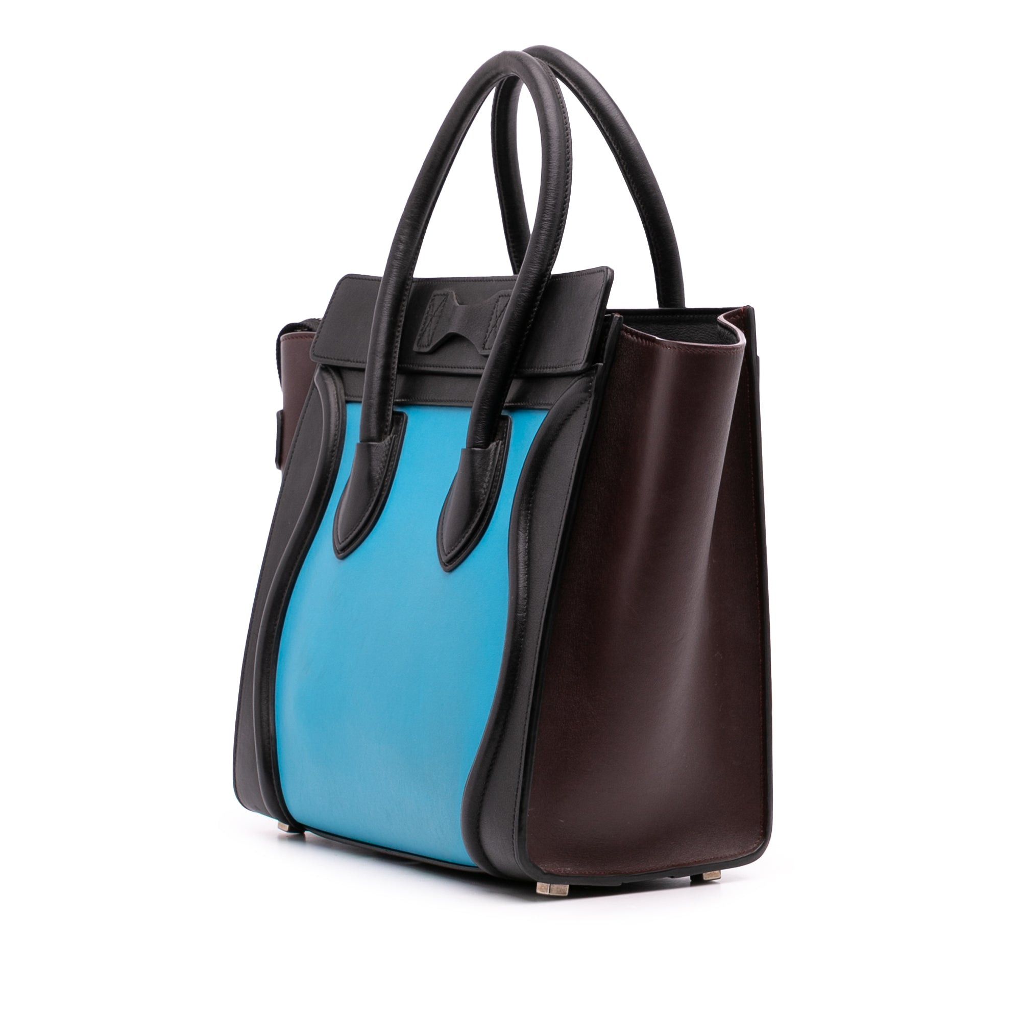 Celine Micro Tricolor Leather Luggage Tote Size ONE SIZE - 2 Thumbnail