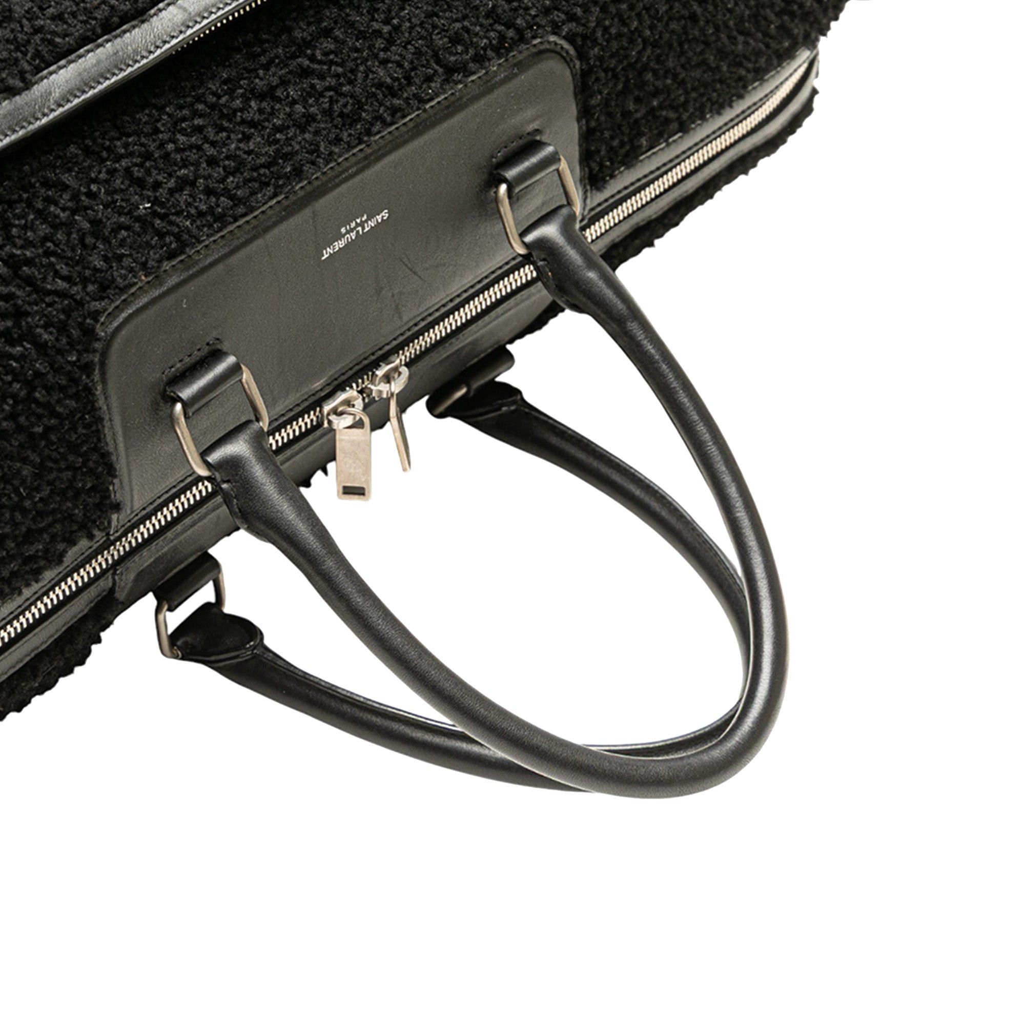 Saint Laurent Paris Shearling Travel Bag Size ONE SIZE - 9 Thumbnail