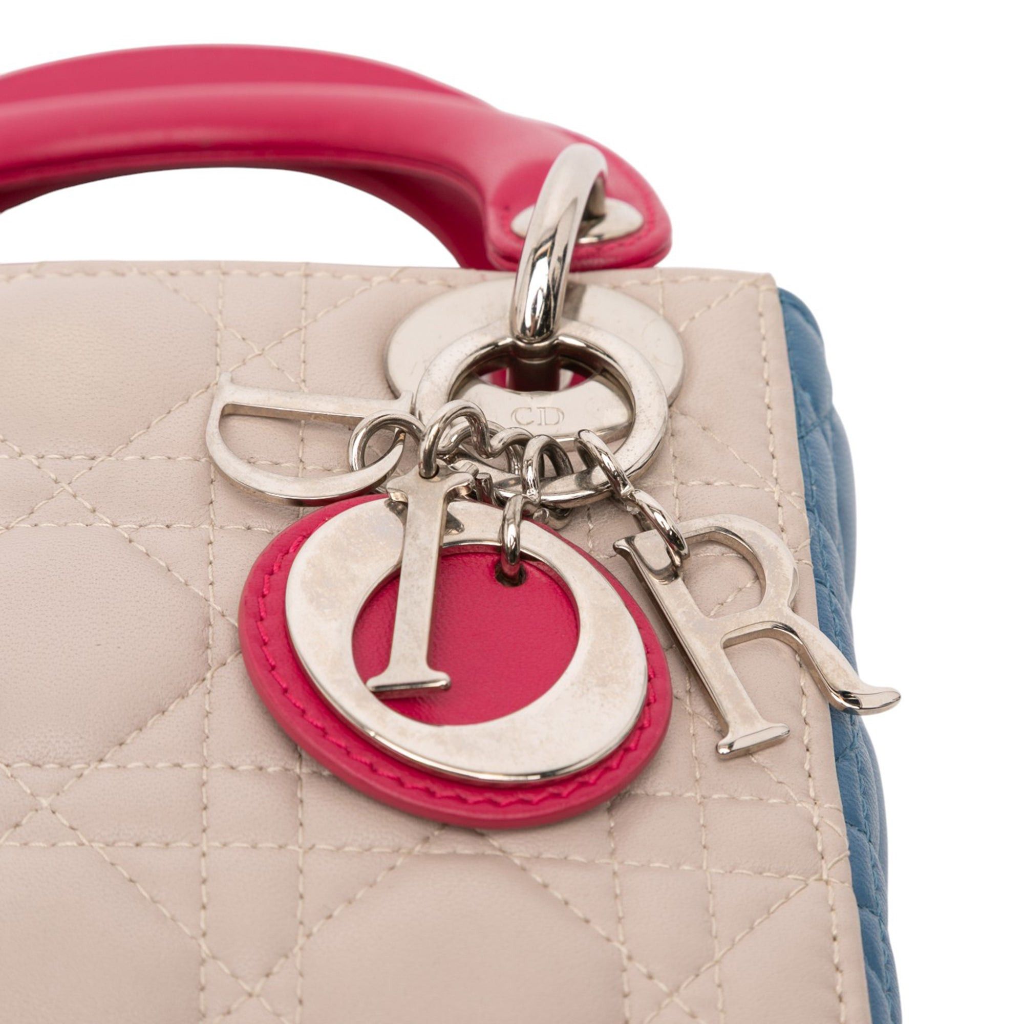 Dior Mini Tricolor Lambskin Cannage Lady Dior Size ONE SIZE - 8 Thumbnail