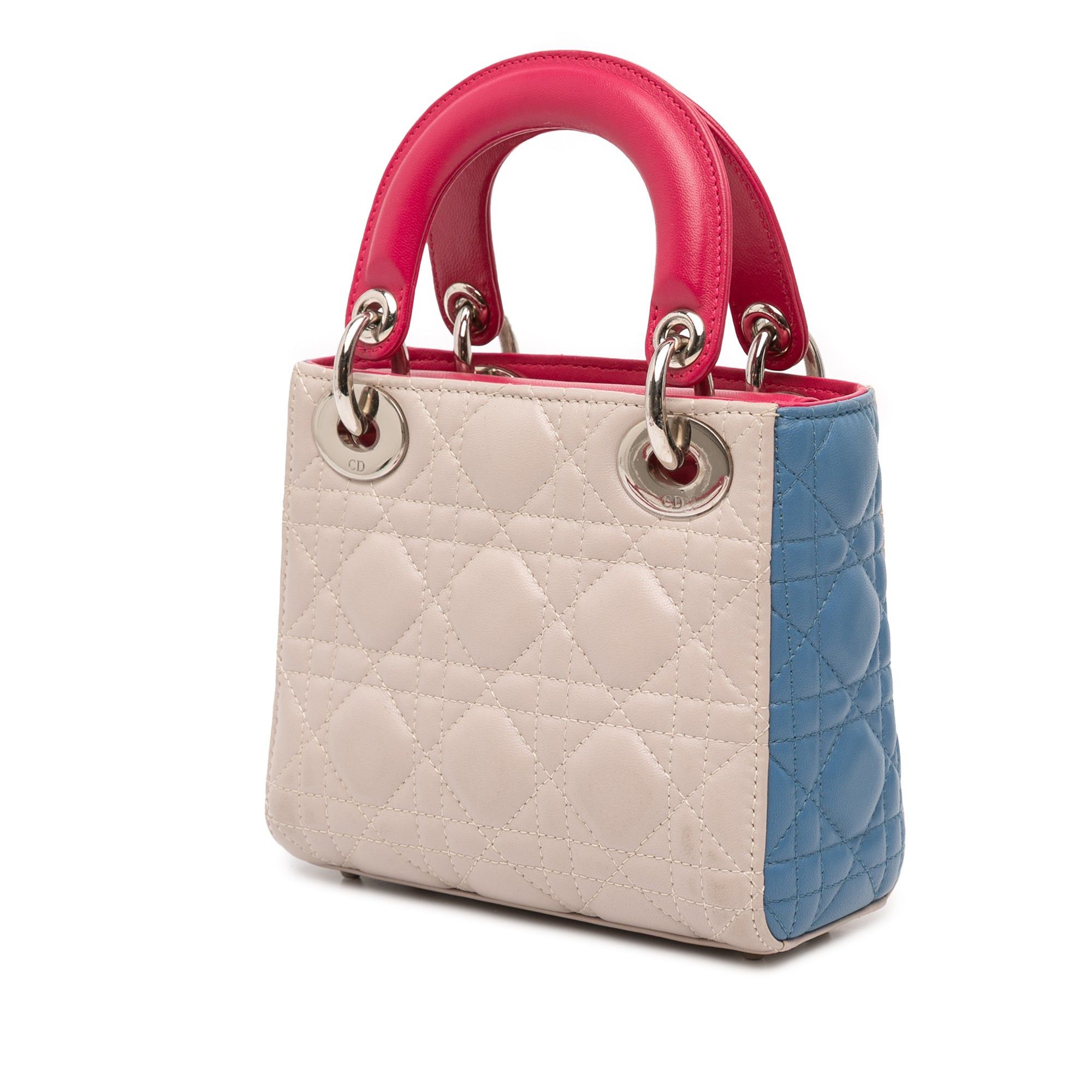Dior Mini Tricolor Lambskin Cannage Lady Dior Size ONE SIZE - 2 Thumbnail