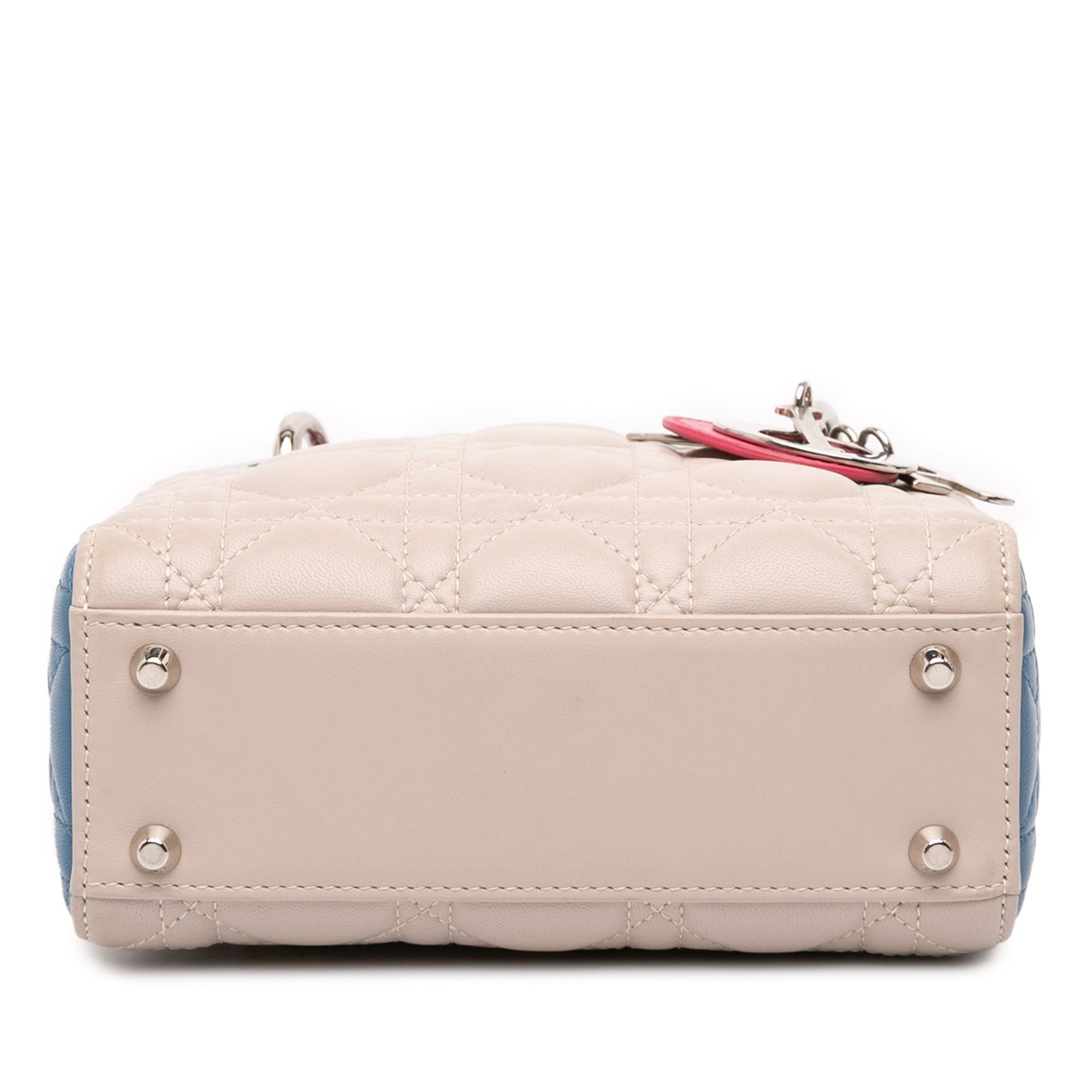 Dior Mini Tricolor Lambskin Cannage Lady Dior Size ONE SIZE - 3 Thumbnail