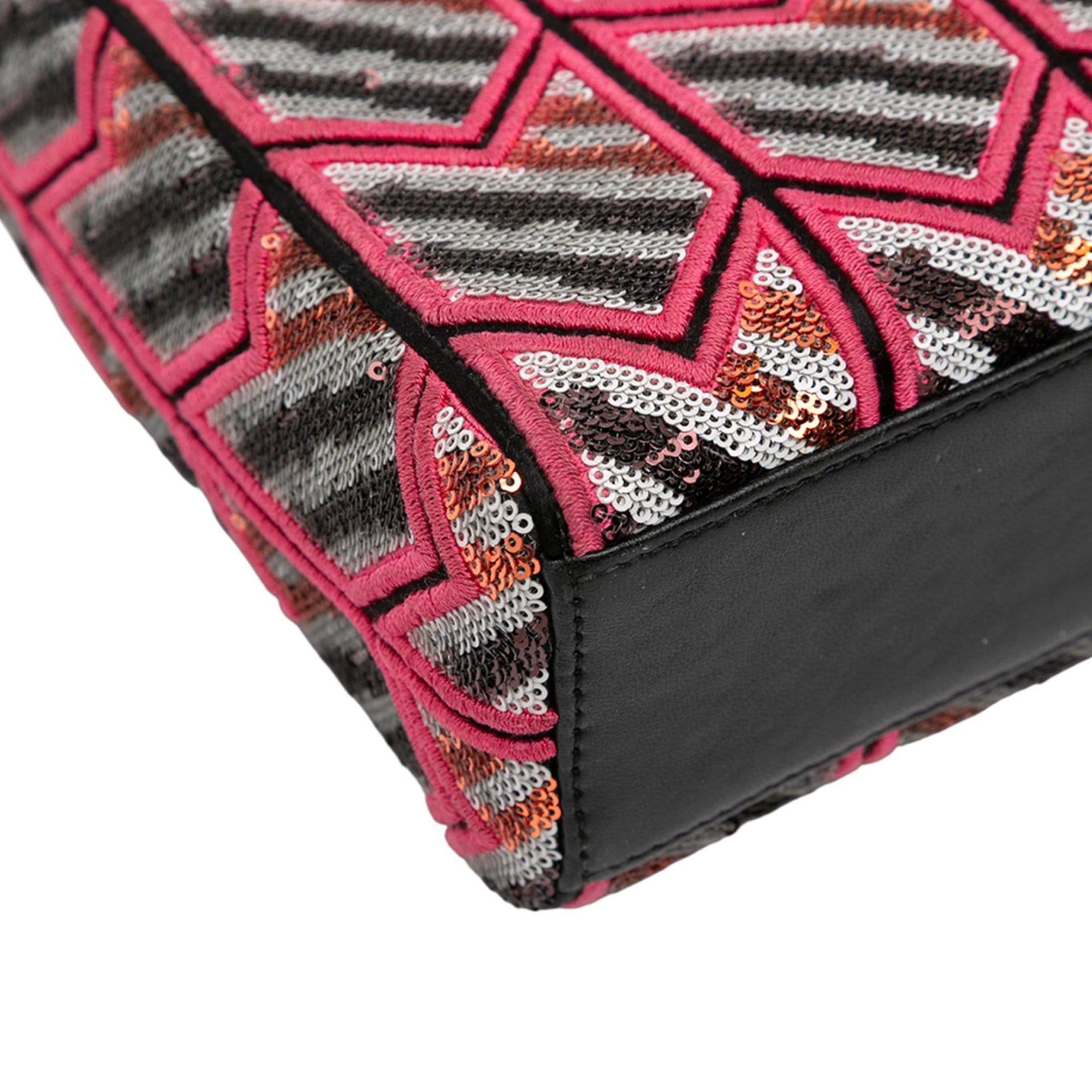 Dior Mini Patent Sequined Lady Dior Size ONE SIZE - 7 Thumbnail