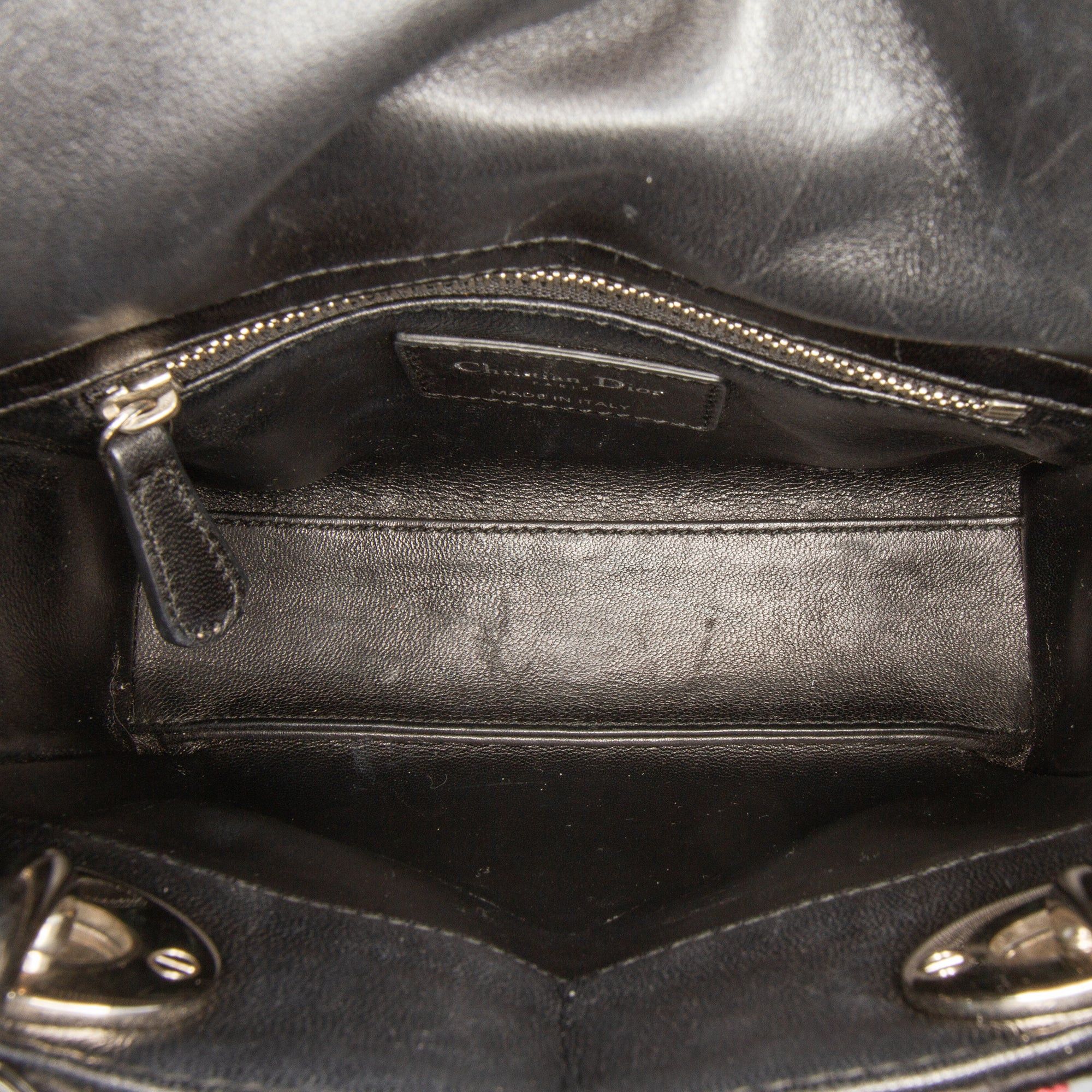 Dior Mini Patent Sequined Lady Dior Size ONE SIZE - 4 Thumbnail