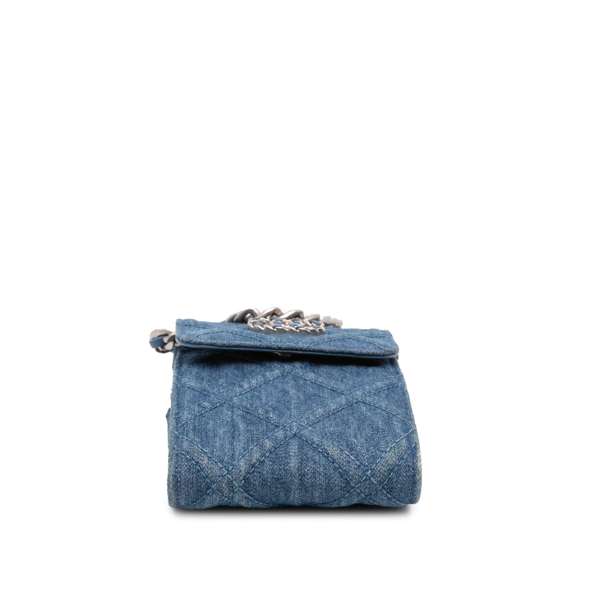 Chanel Denim 19 Phone Holder with Chain Size ONE SIZE - 3 Thumbnail
