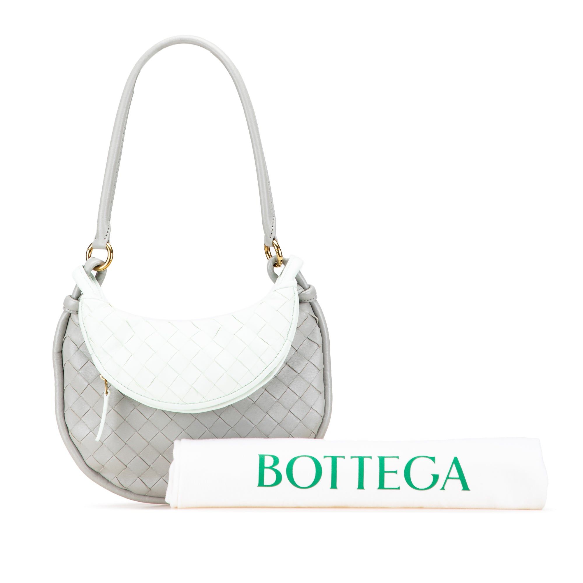 Bottega Veneta Small Bicolor Lambskin Intrecciato Gemelli Bag Size ONE SIZE - 11 Thumbnail
