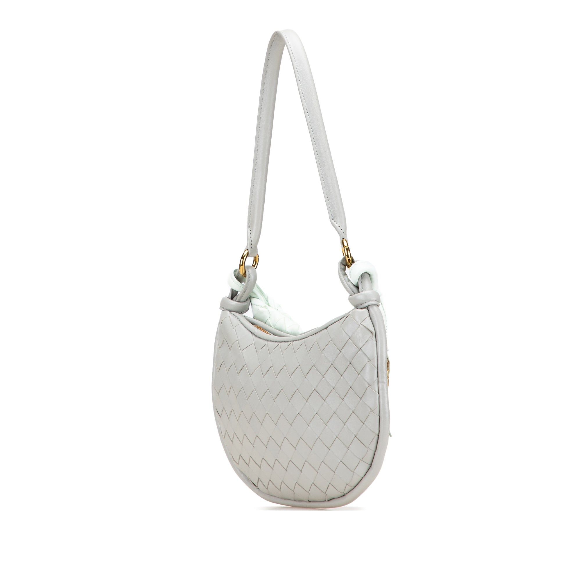 Bottega Veneta Small Bicolor Lambskin Intrecciato Gemelli Bag Size ONE SIZE - 2 Thumbnail