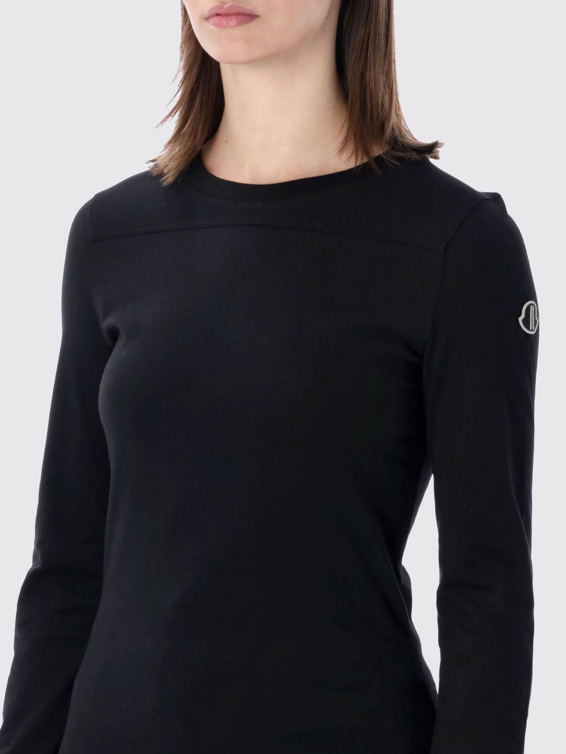 Moncler Moncler T-Shirt Woman Black Size L / US 10 / IT 46 - 3 Thumbnail