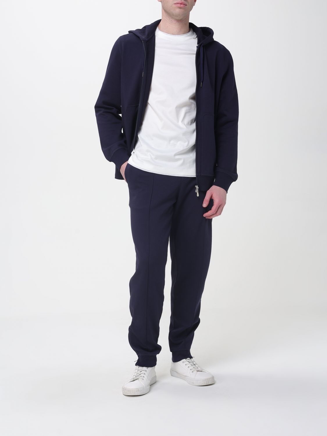 Brunello Cucinelli Brunello Cucinelli Sweatshirt Men Blue Size US XXL / EU 58 / 5 - 2 Thumbnail