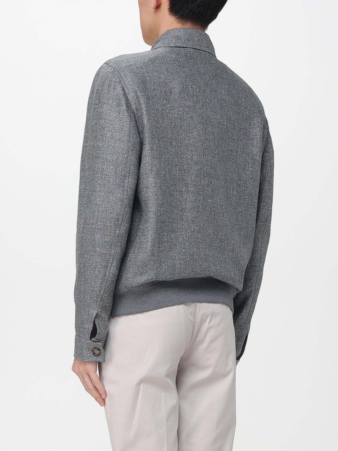 Brunello Cucinelli Brunello Cucinelli Jacket Men Grey Size US L / EU 52-54 / 3 - 3 Thumbnail