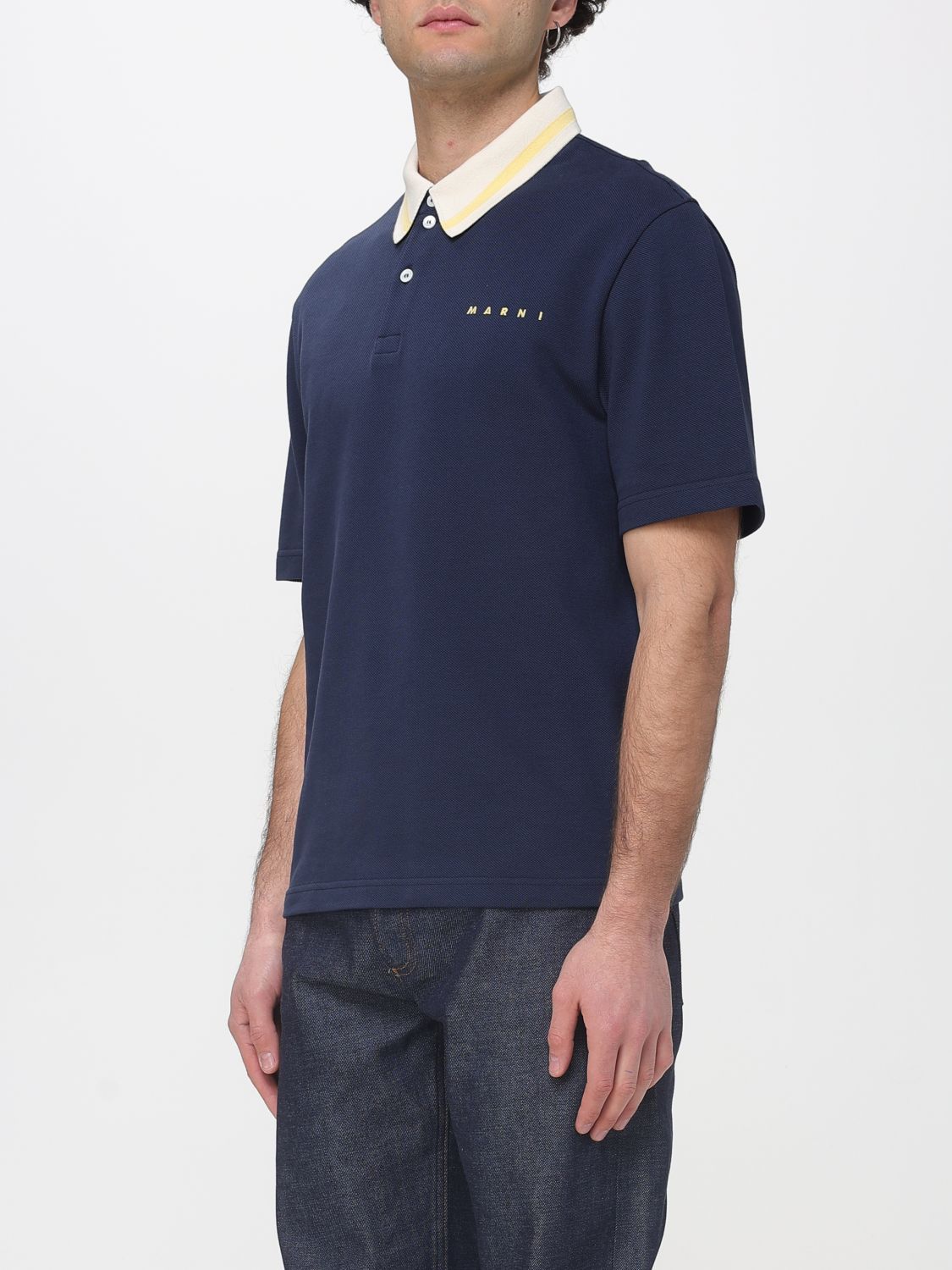 Marni Marni Polo Shirt Men Blue Size US S / EU 44-46 / 1 - 4 Thumbnail