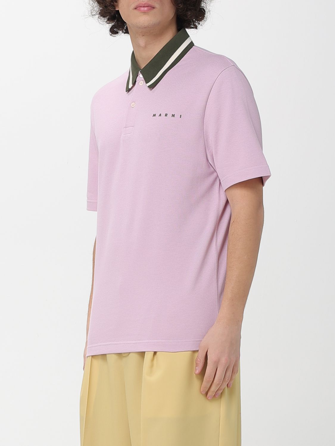Marni Marni Polo Shirt Men Pink Size US XL / EU 56 / 4 - 4 Thumbnail