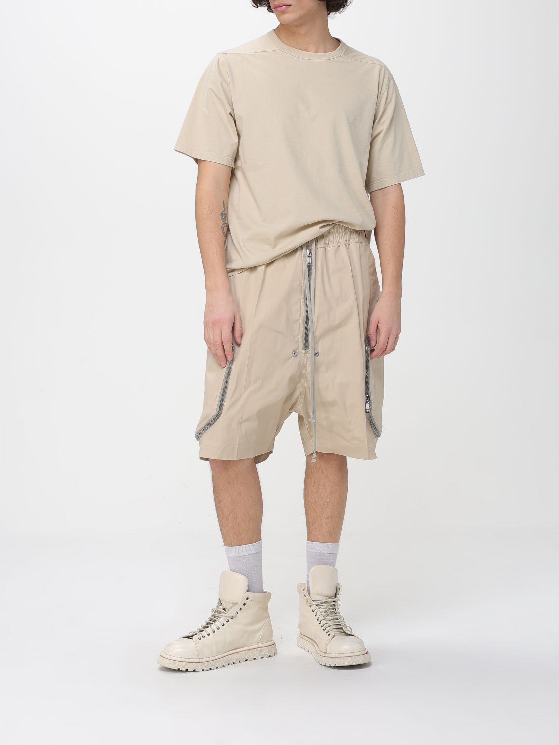 Rick Owens Rick Owens T-Shirt Men Sand Size US M / EU 48-50 / 2 - 2 Thumbnail