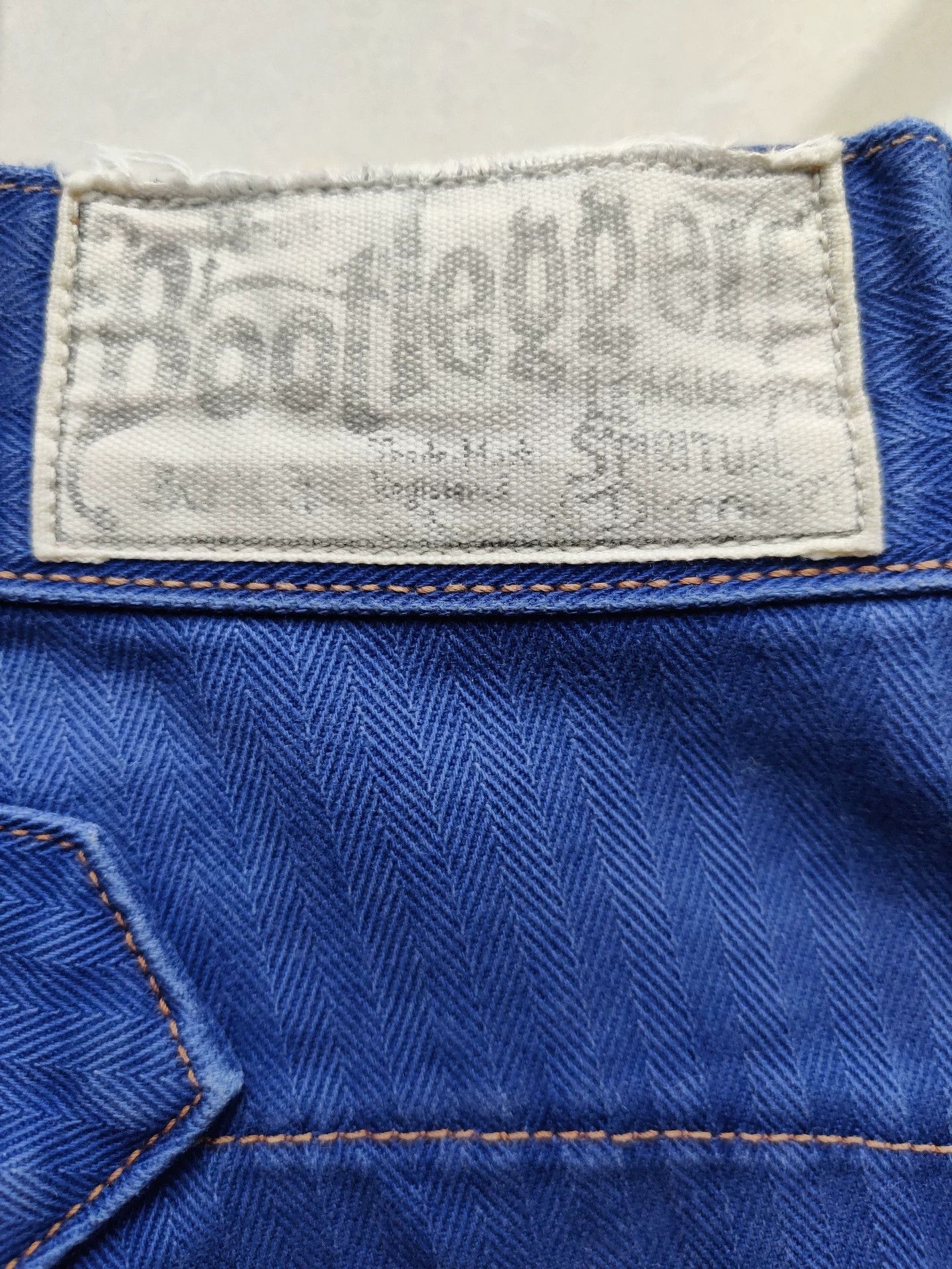 Freewheelers Bootleggers Derrickman Herringbone Blue 30 Size US 30 / EU 46 - 3 Thumbnail