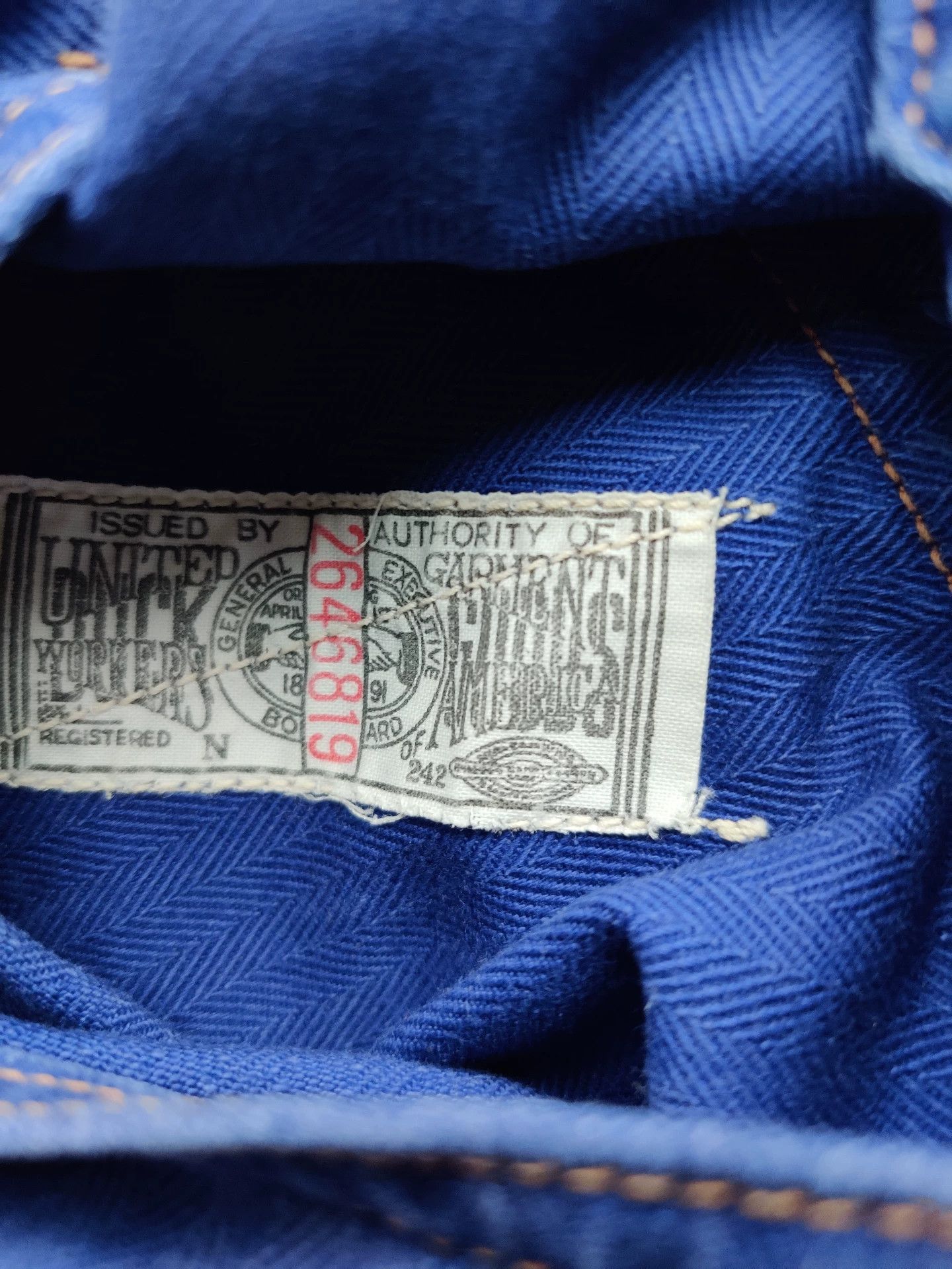 Freewheelers Bootleggers Derrickman Herringbone Blue 30 Size US 30 / EU 46 - 5 Thumbnail