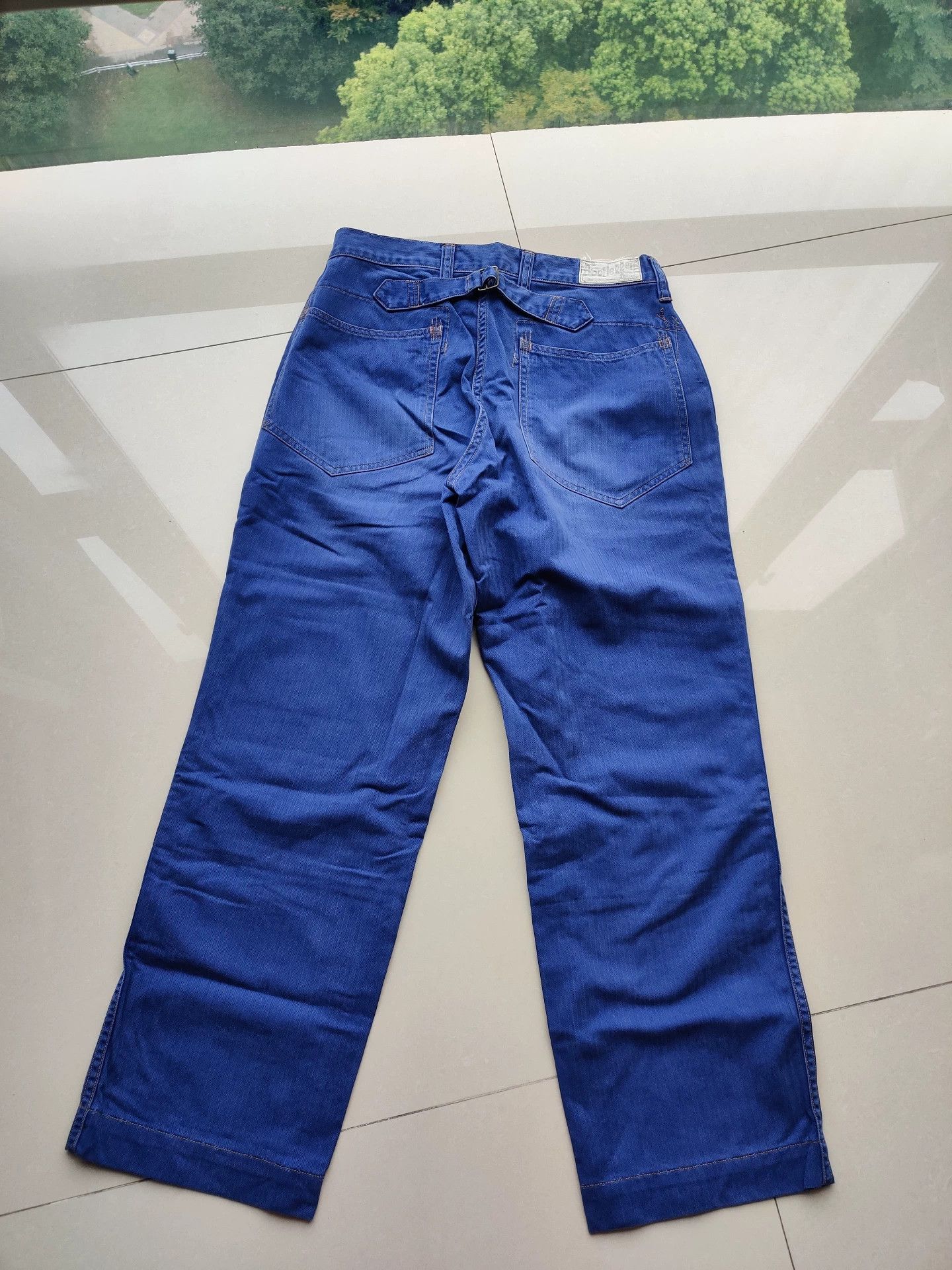 Freewheelers Bootleggers Derrickman Herringbone Blue 30 Size US 30 / EU 46 - 2 Thumbnail