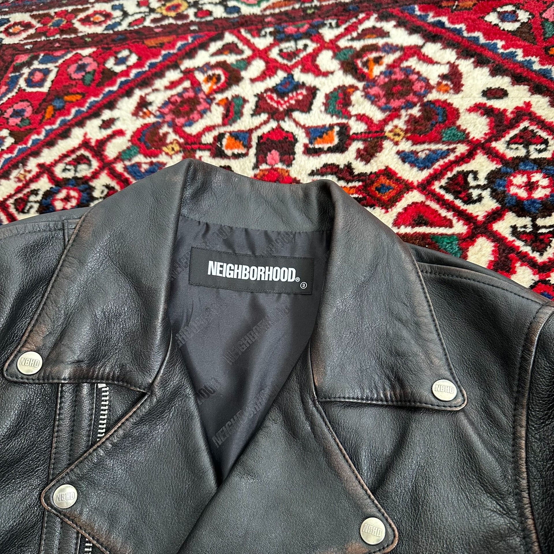 Neighborhood Neighborhood 20AW Motorcycle Leather Jacket M Size US M / EU 48-50 / 2 - 7 Thumbnail