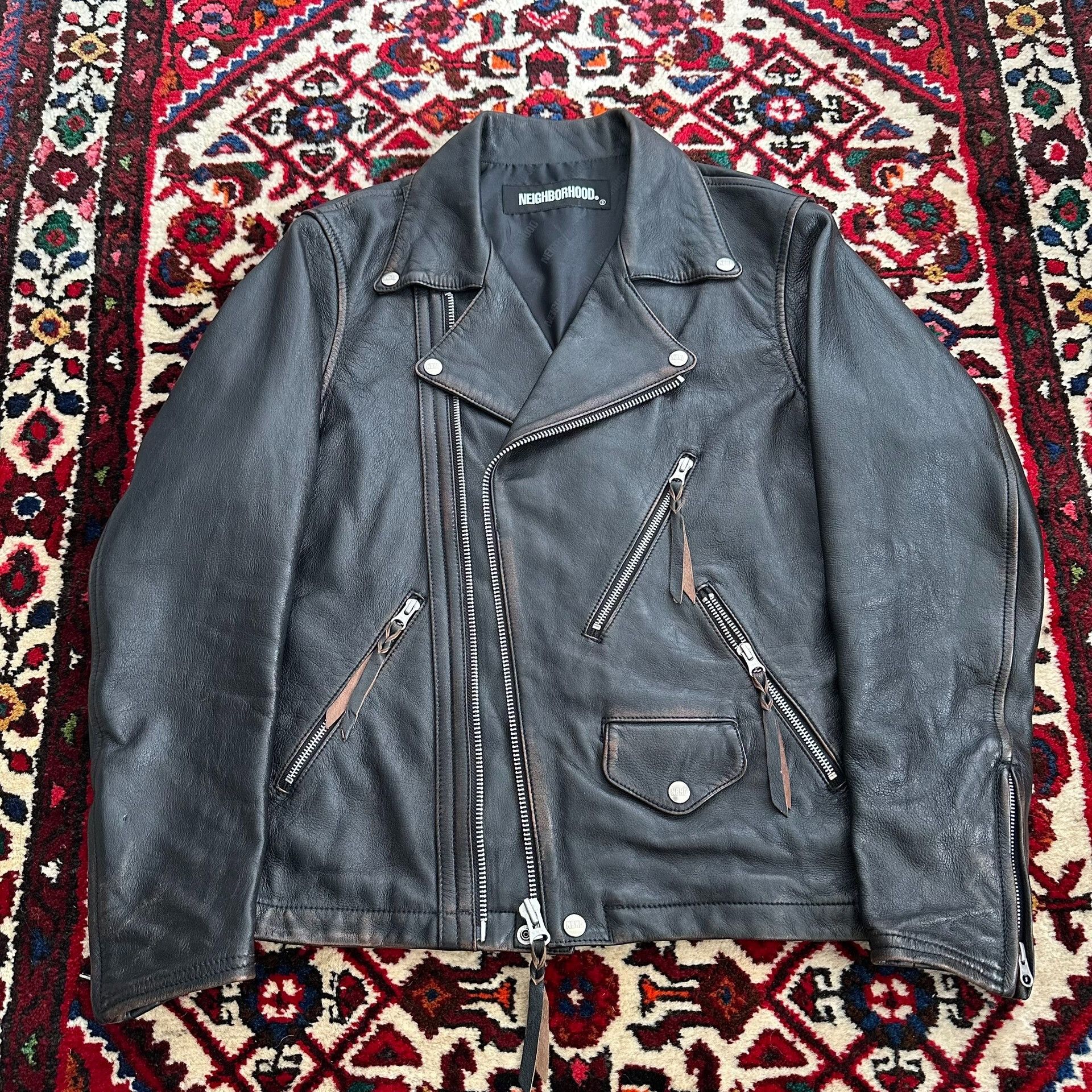 Neighborhood Neighborhood 20AW Motorcycle Leather Jacket M Size US M / EU 48-50 / 2 - 2 Thumbnail