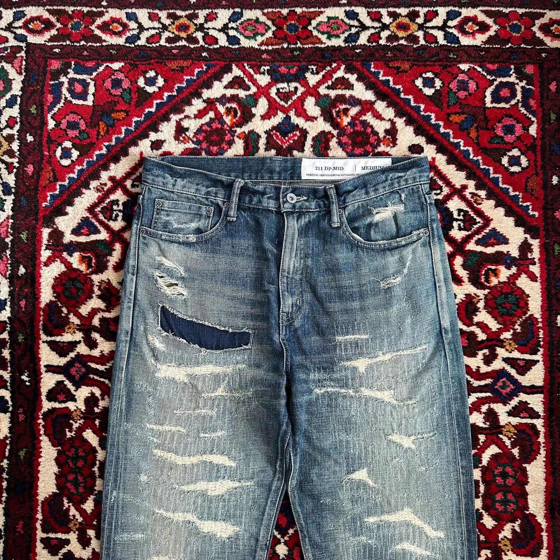Neighborhood NEIGHBORHOOD 21SS Distressed Jeans Size US 30 / EU 46 - 3 Thumbnail