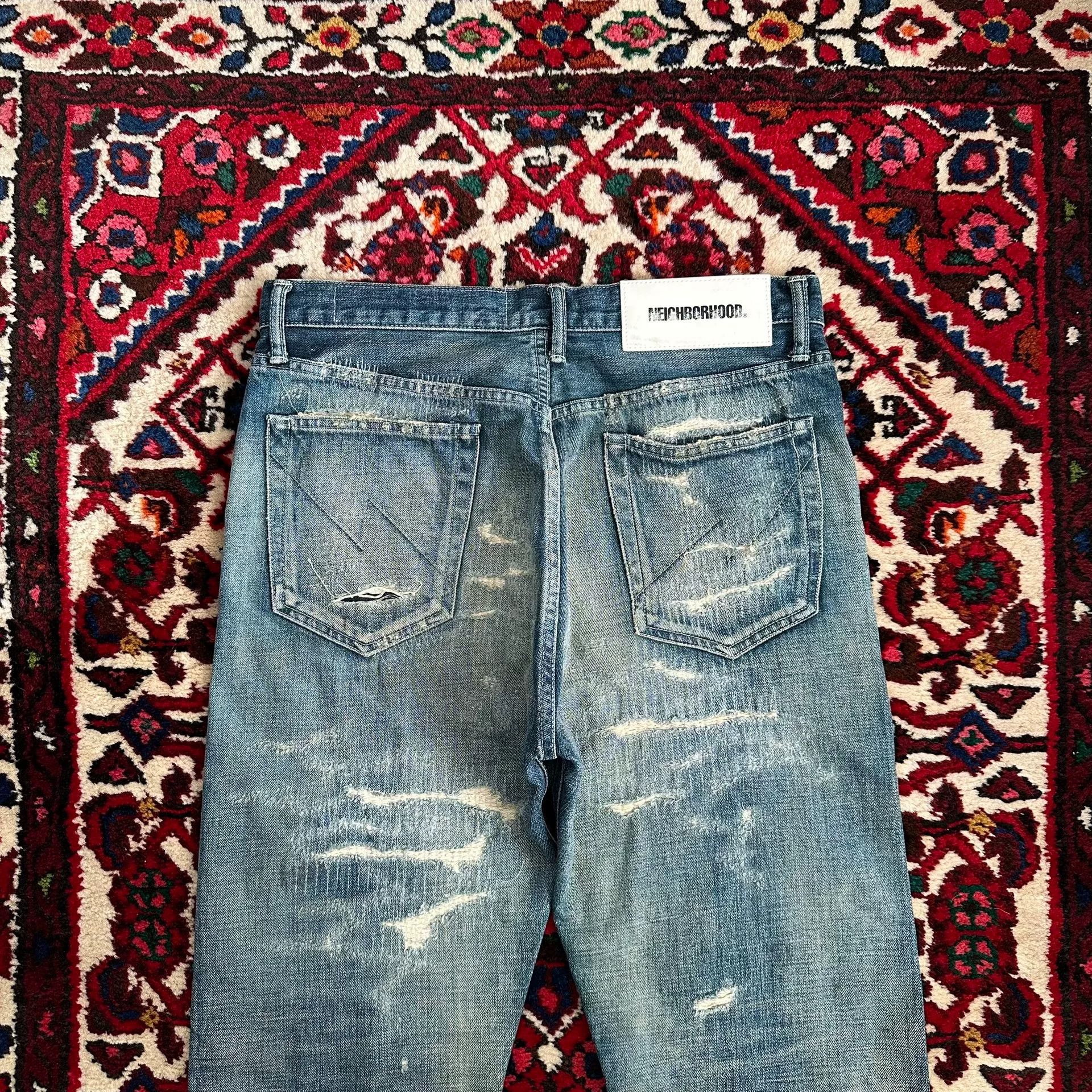 Neighborhood NEIGHBORHOOD 21SS Distressed Jeans Size US 30 / EU 46 - 4 Thumbnail
