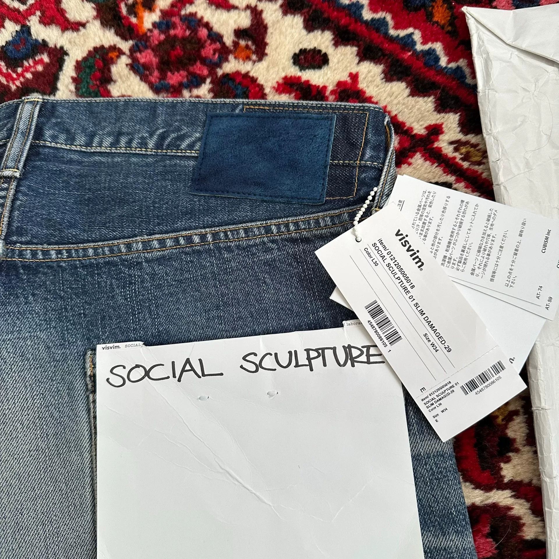 Visvim visvim 21aw 01.2D29 Washed Jeans Size US 34 / EU 50 - 3 Thumbnail