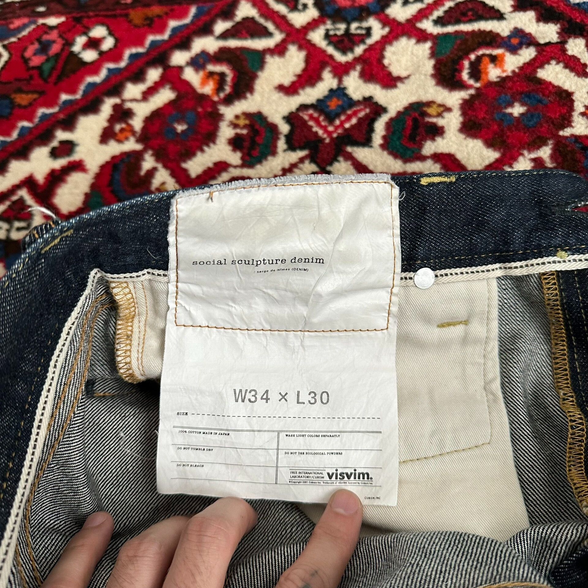 Visvim visvim 15ss 04r Raw Jeans W34L30 Size US 34 / EU 50 - 6 Thumbnail