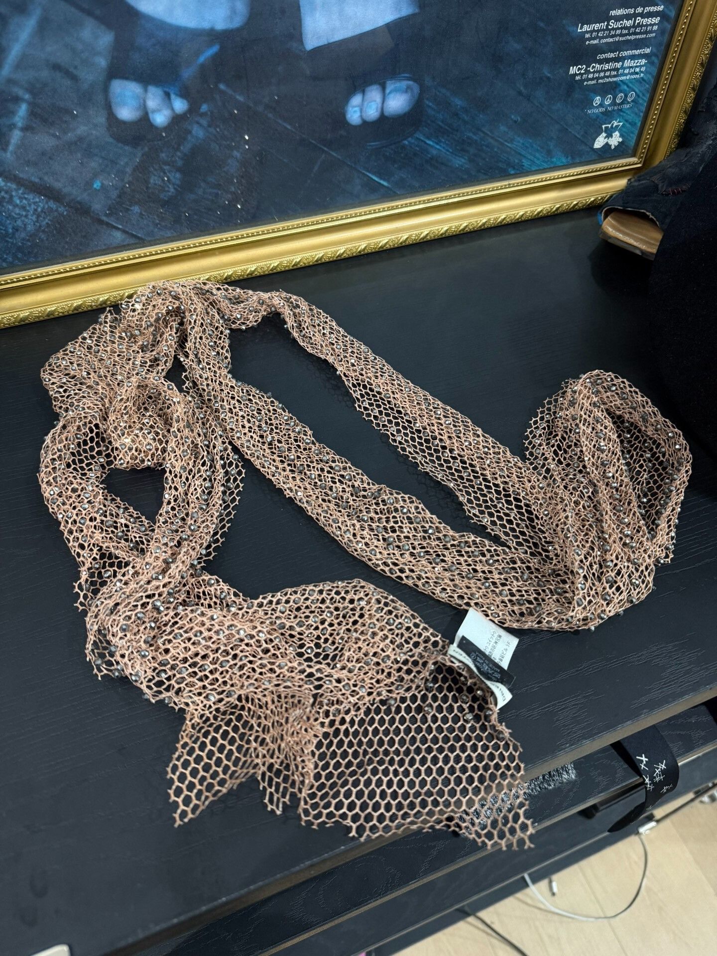 Dries Van Noten Dries van Noten Diamond Mesh Scarf Size ONE SIZE - 2 Thumbnail