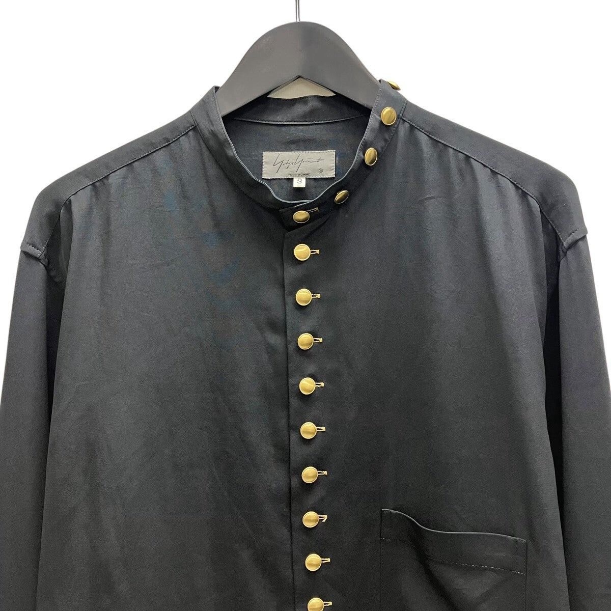 Yohji Yamamoto Yohji Yamamoto 19AW Gold Button Shirt Size US L / EU 52-54 / 3 - 2 Thumbnail