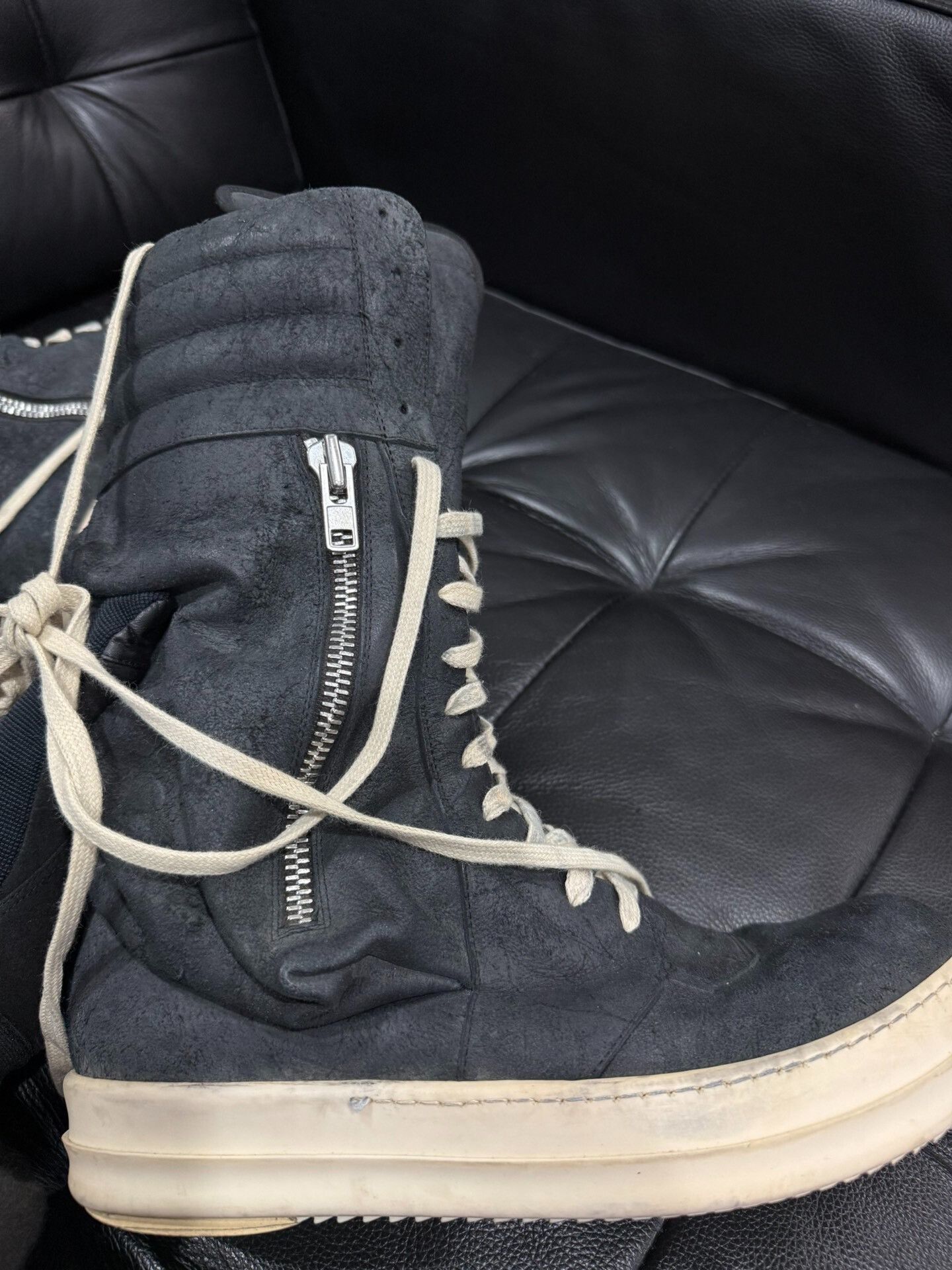 Rick Owens Rick Owens Suede Distressed High-Top Boots Size US 9 / EU 42 - 5 Thumbnail