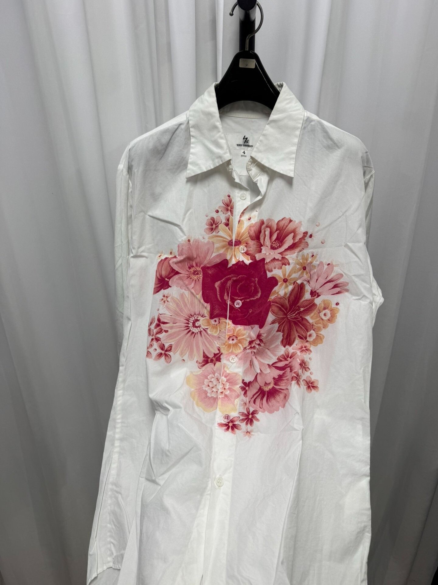 Yohji Yamamoto Yohji Yamamoto 90s Y's Floral Shirt Size US XL / EU 56 / 4 - 4 Thumbnail