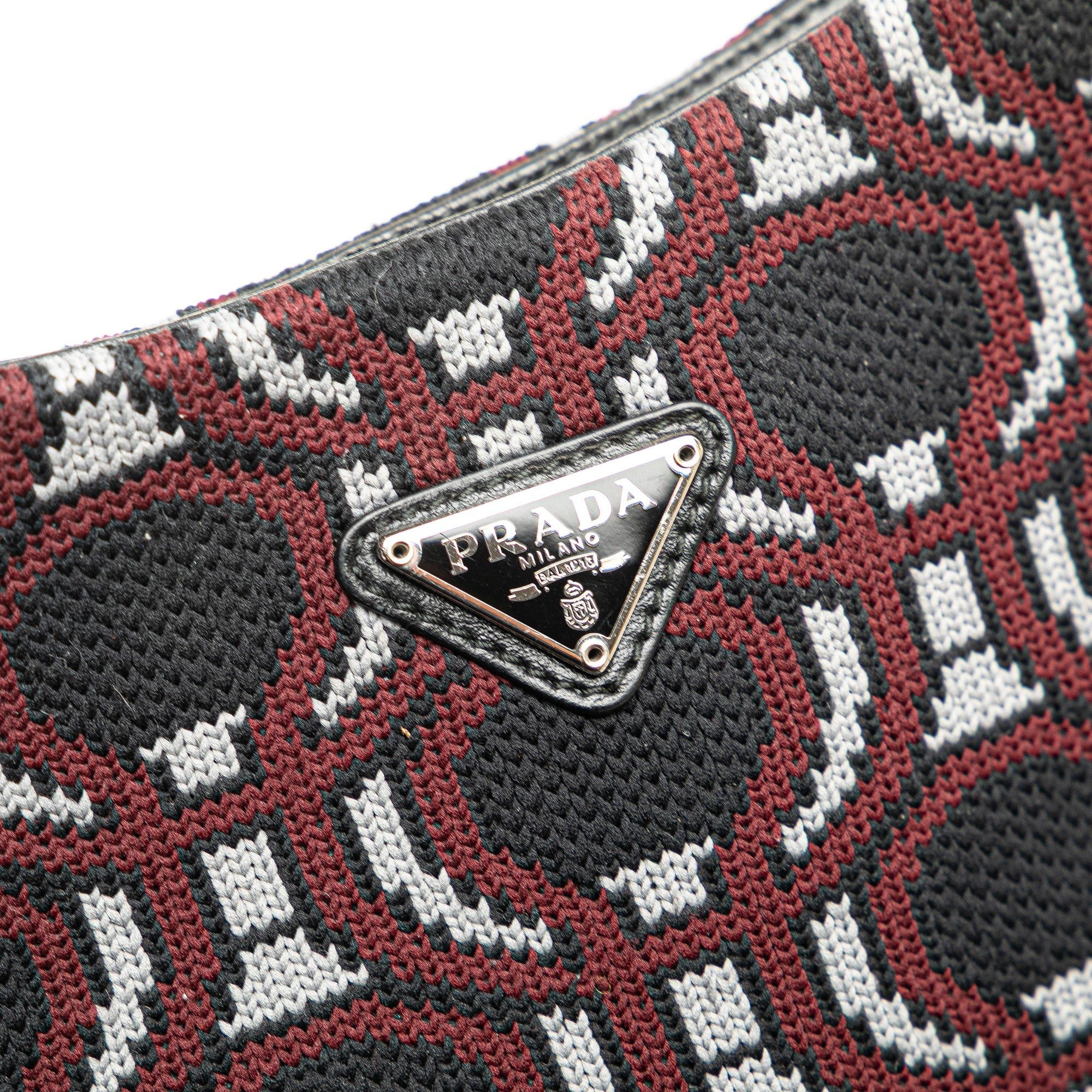Prada Jacquard Knit Cleo Shoulder Bag Size ONE SIZE - 7 Thumbnail