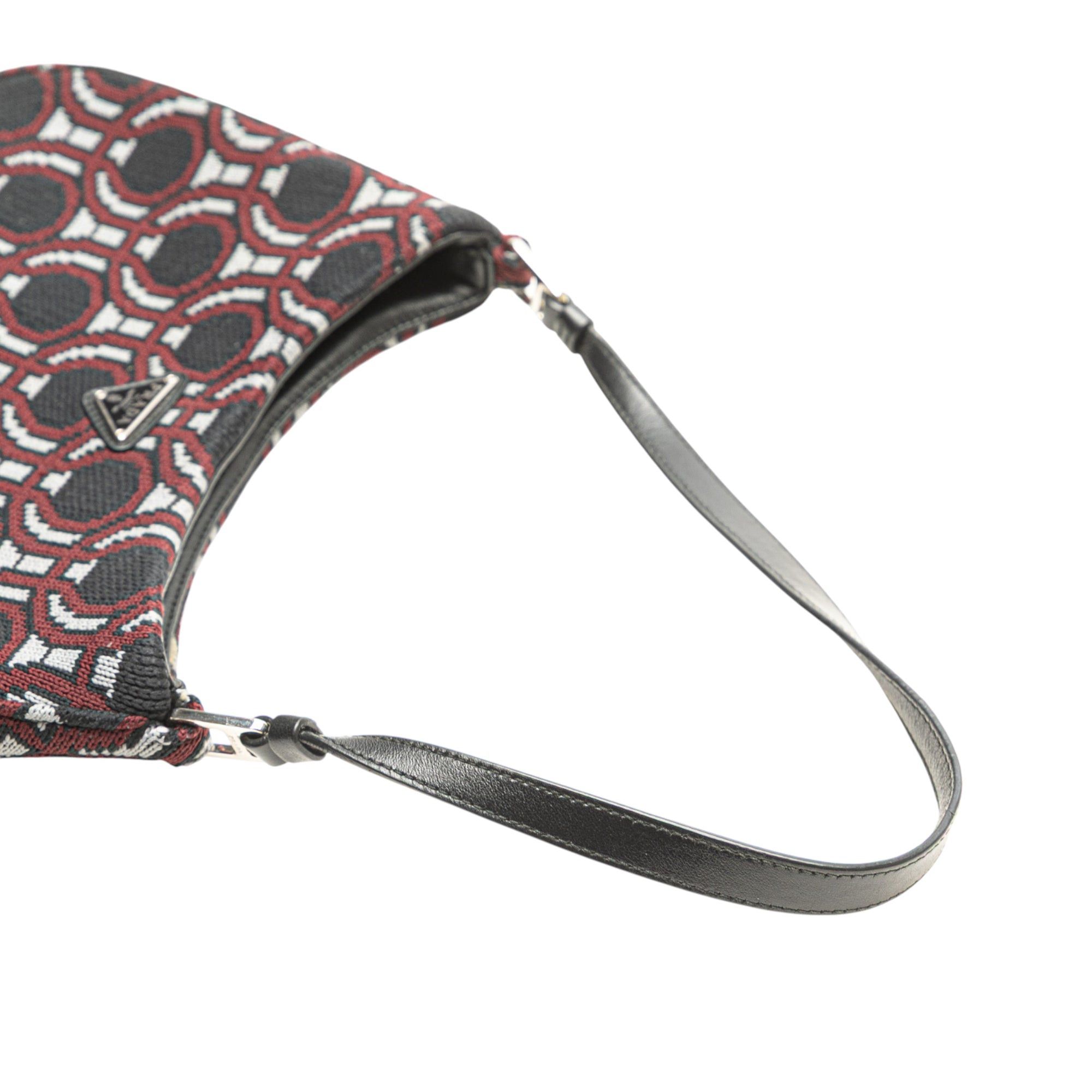 Prada Jacquard Knit Cleo Shoulder Bag Size ONE SIZE - 10 Thumbnail