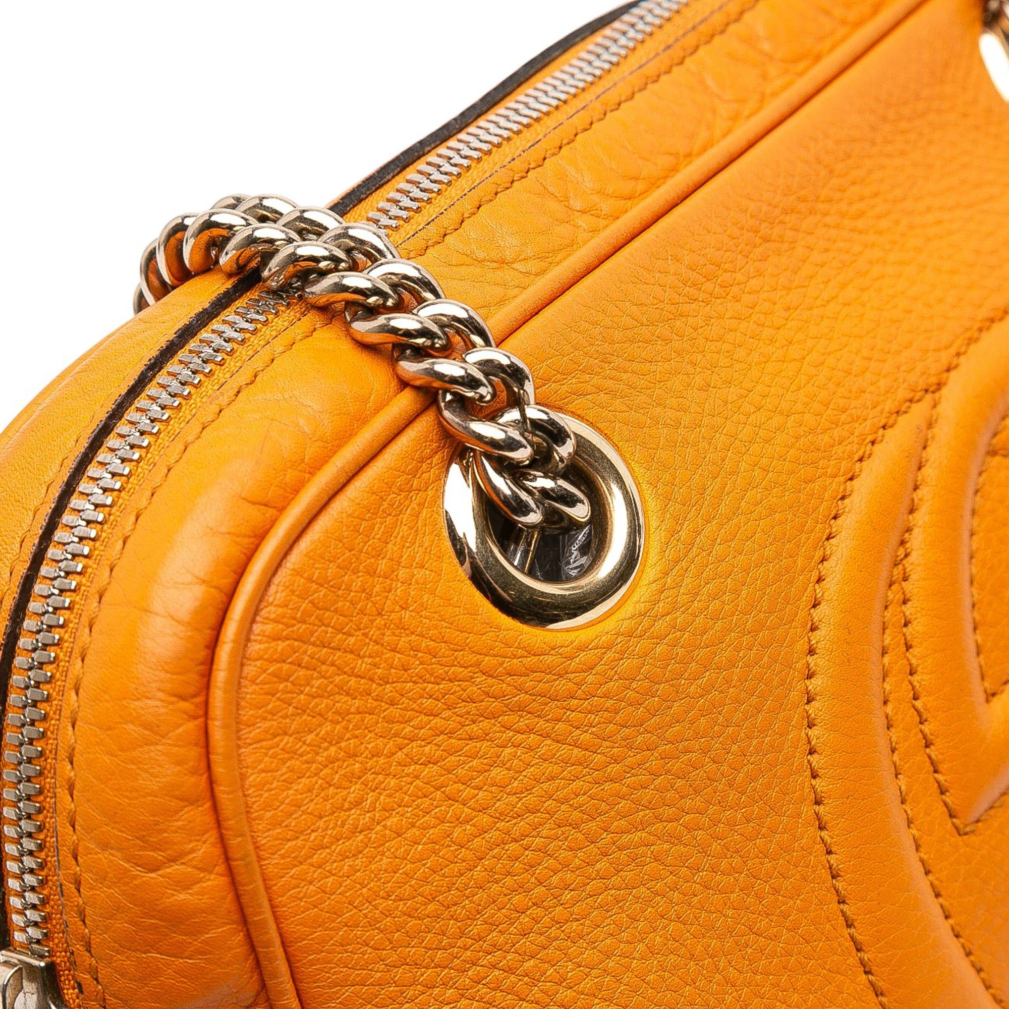 Leather Soho Chain Zip Shoulder Bag
