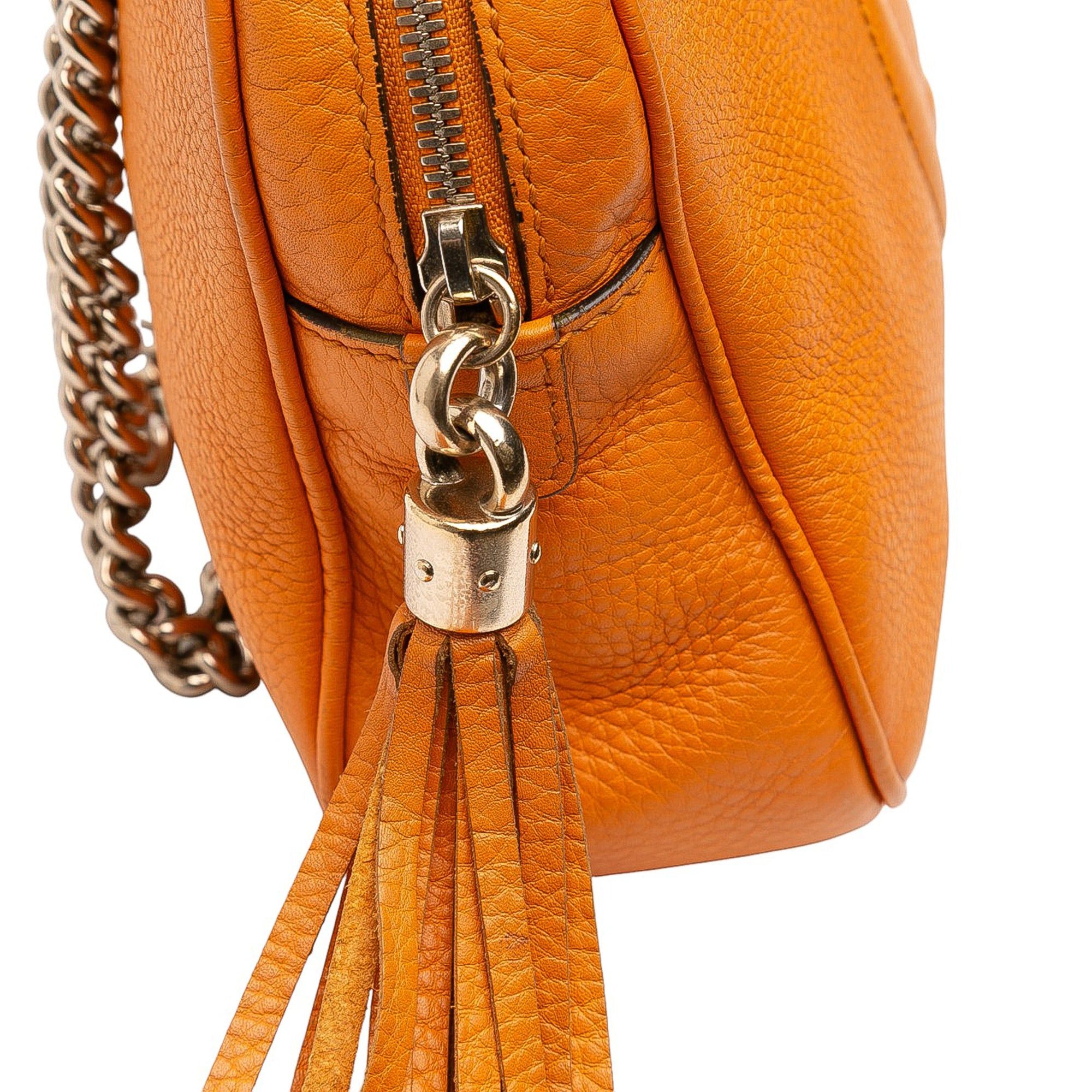 Leather Soho Chain Zip Shoulder Bag