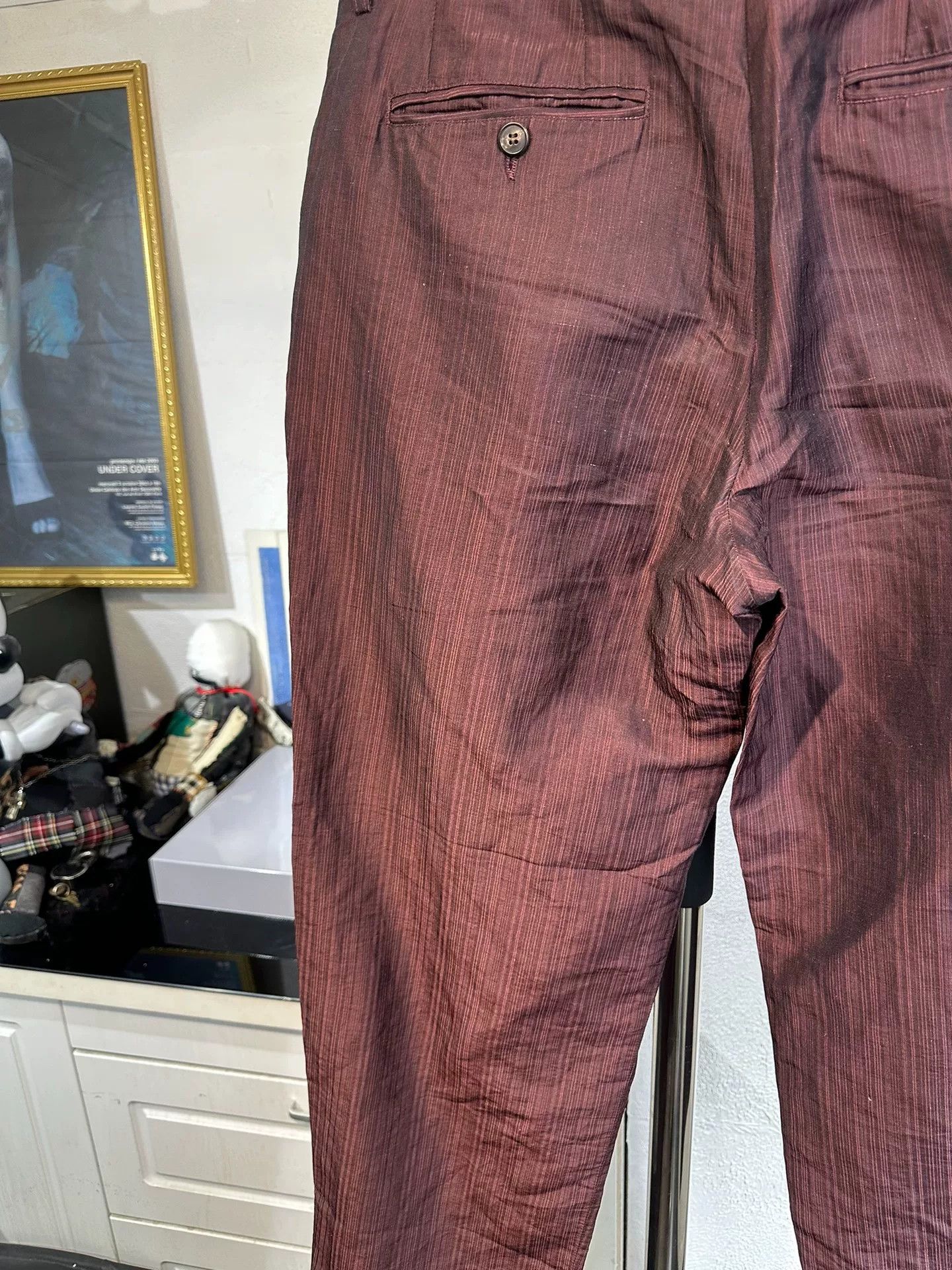 Dries Van Noten Dries Van Noten Linen Silk Striped Trousers Size US 34 / EU 50 - 7 Thumbnail